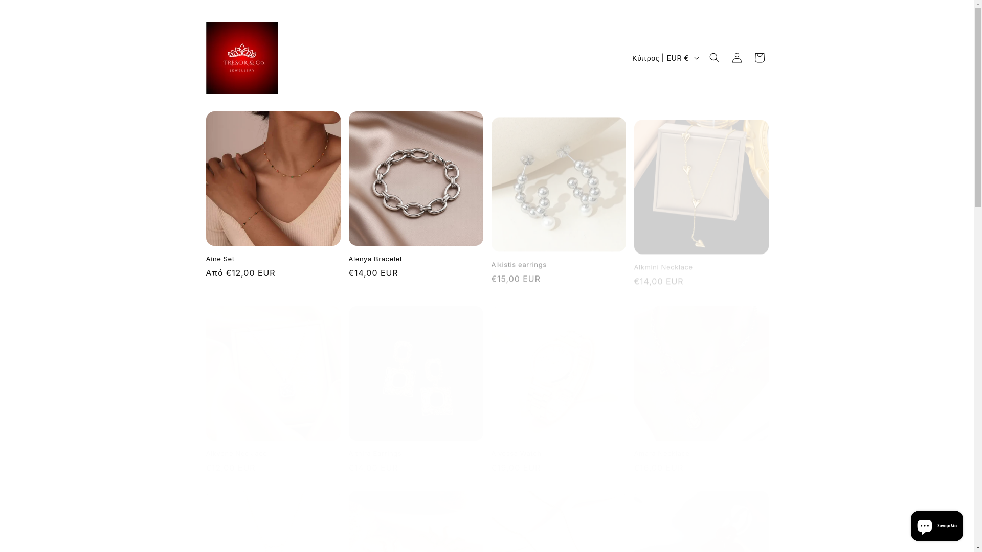 website screenshot of https://tresorjewls.com/