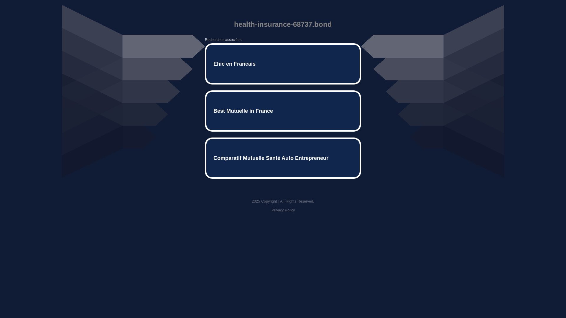 website screenshot of https://health-insurance-68737.bond/