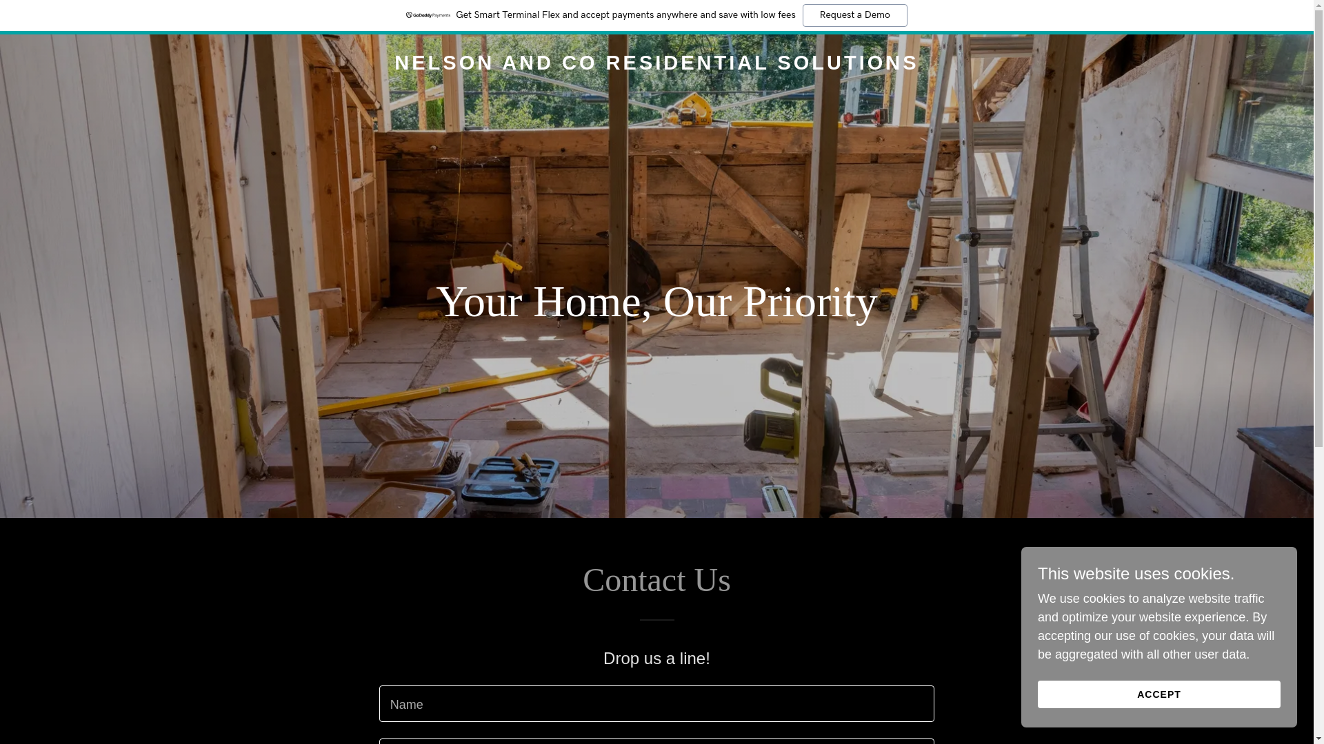 website screenshot of https://nelsonandcors.com/