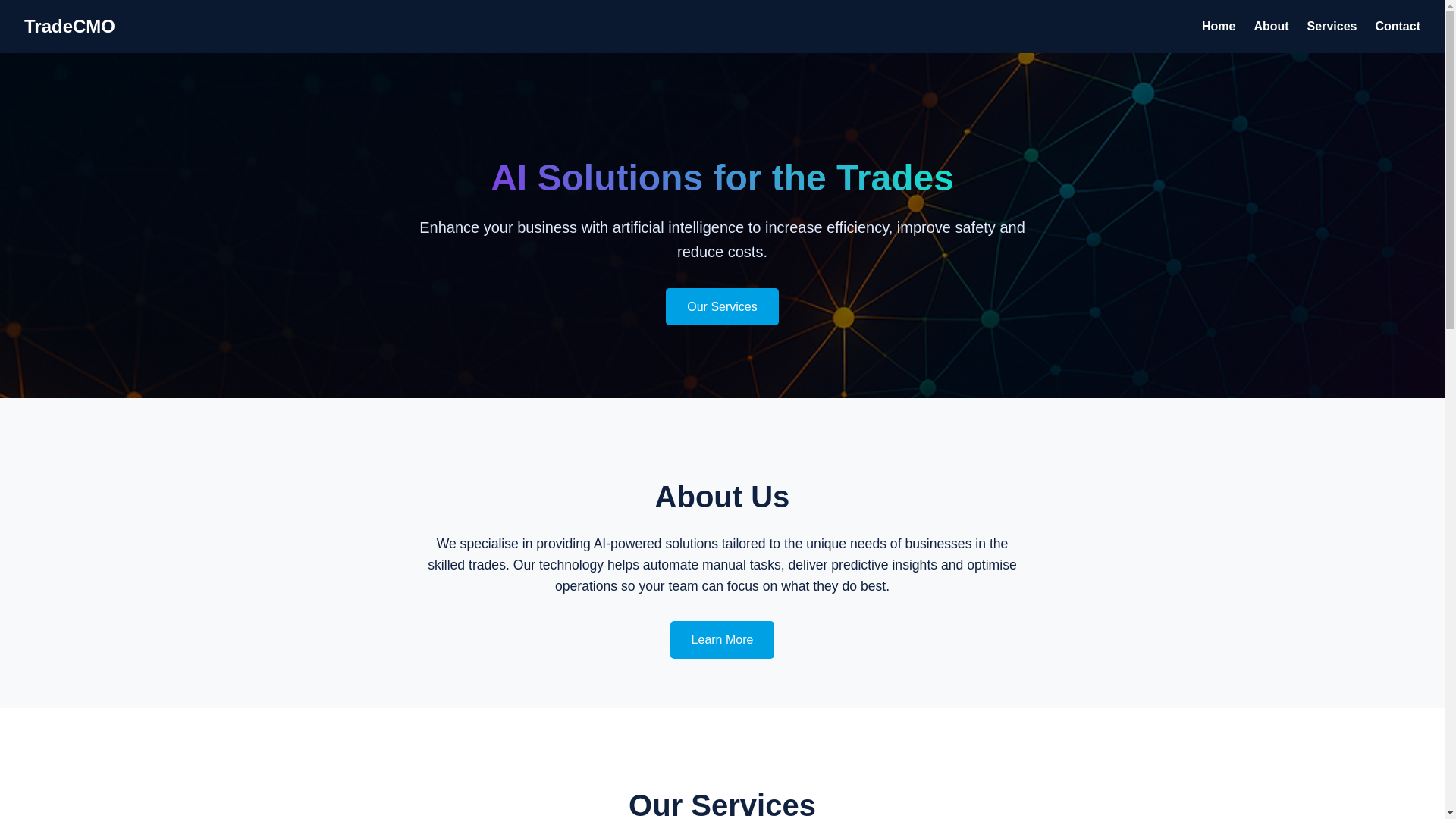 website screenshot of https://tradecmo-test3.pages.dev/