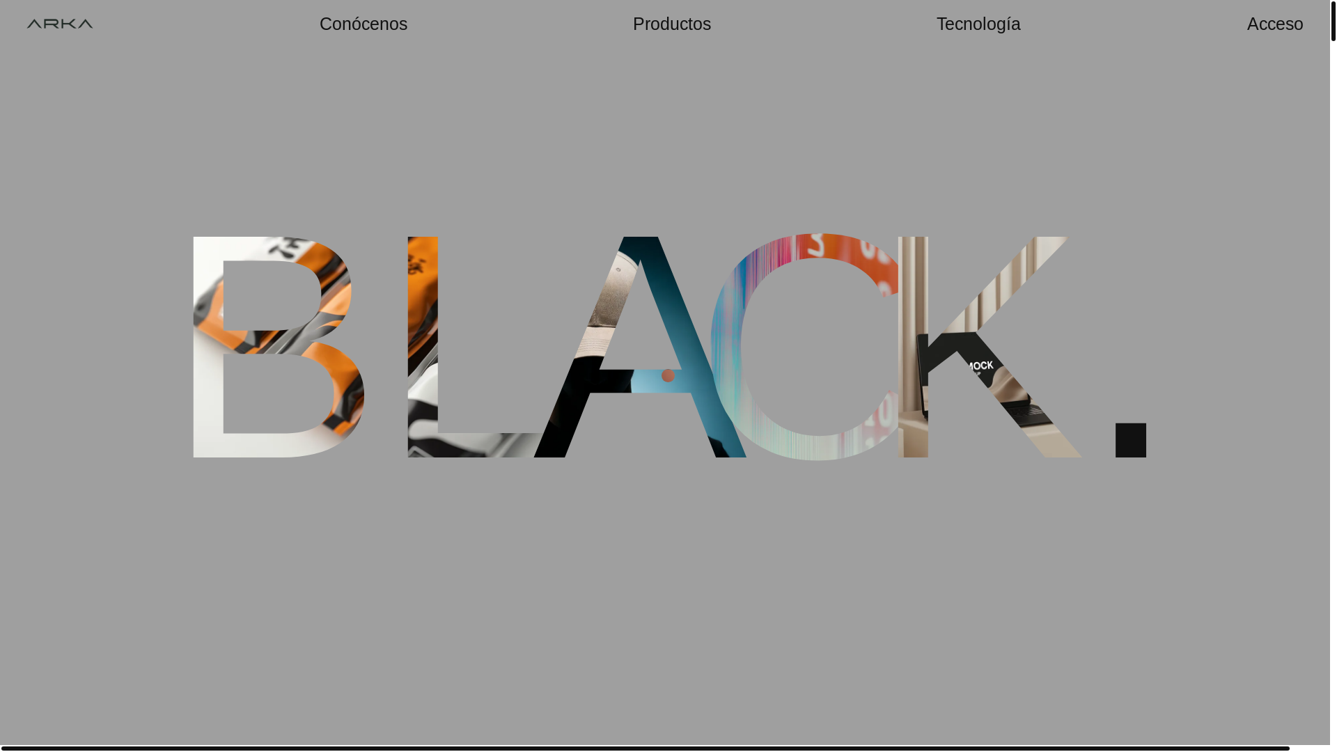 website screenshot of https://arkablack.com/
