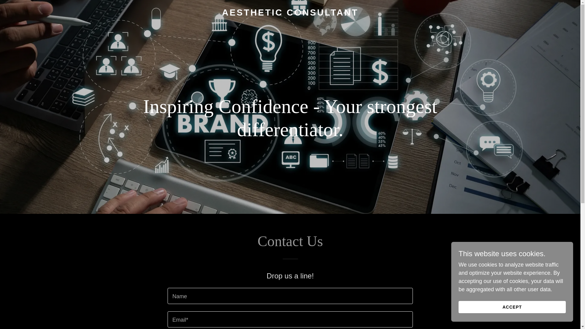 website screenshot of https://aestheticconsultant.ca/