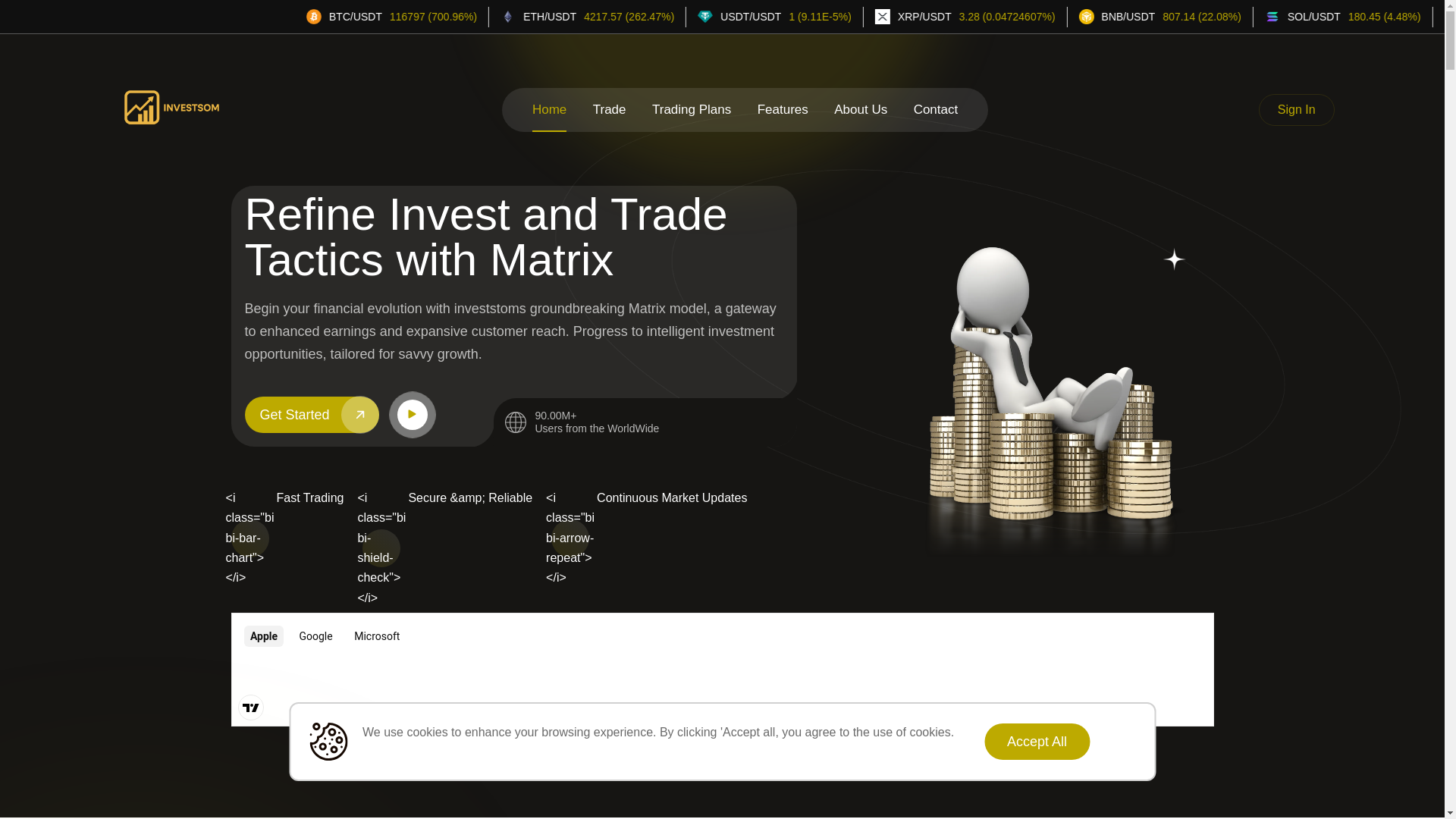 website screenshot of https://investstom.com/