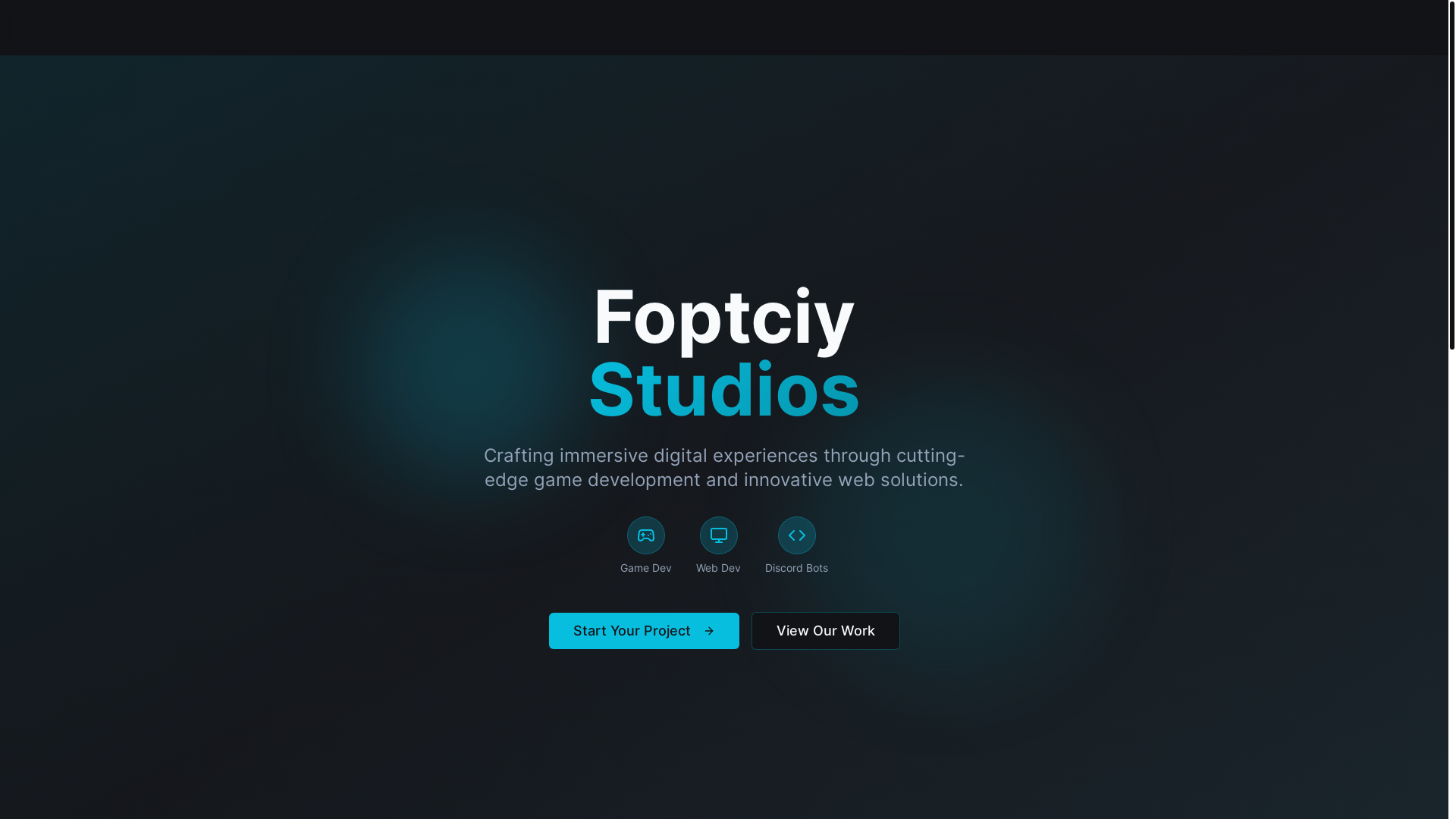 website screenshot of https://foptciy-studios-landing.pages.dev/