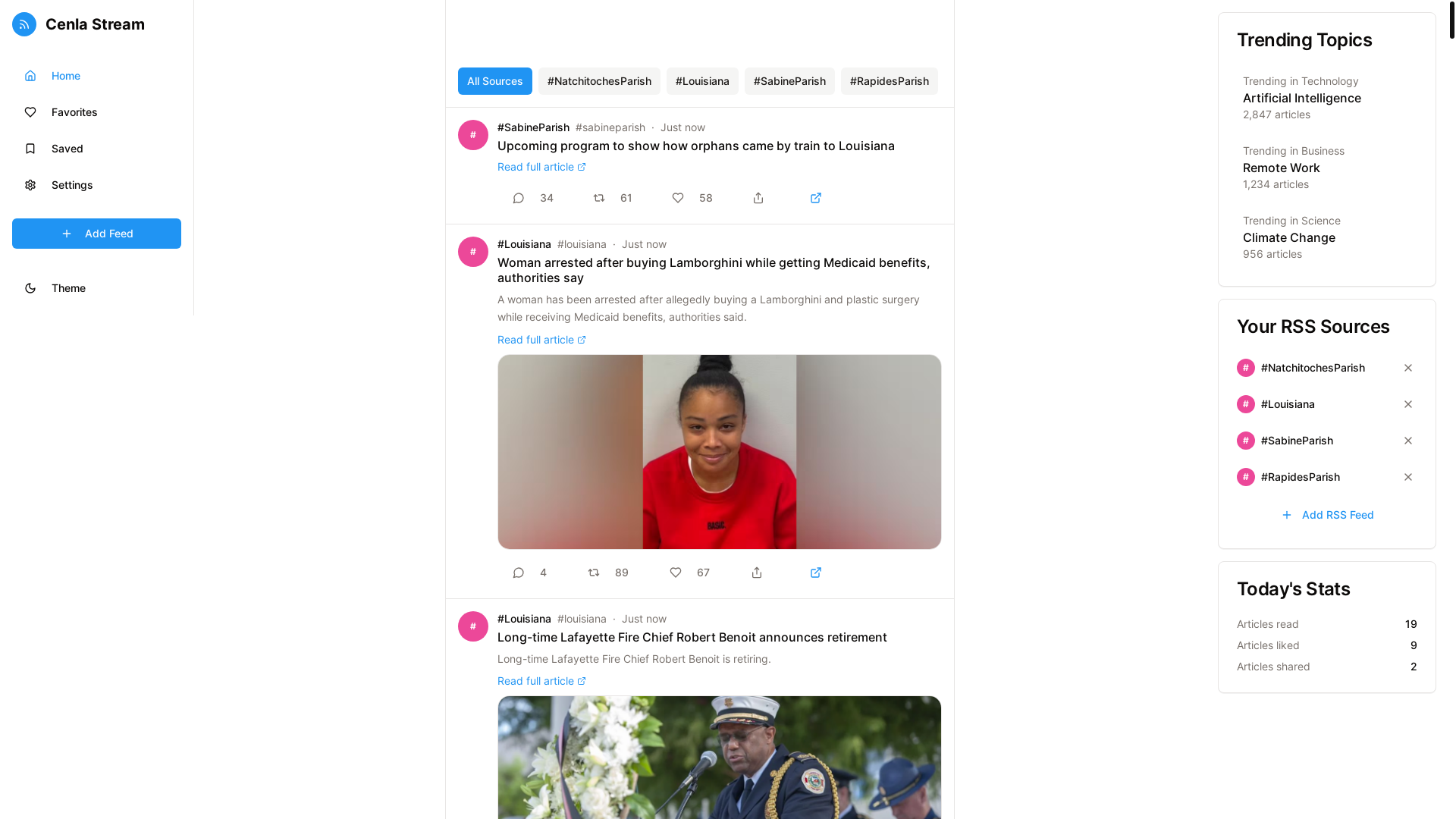 website screenshot of https://streamingcenla.com/