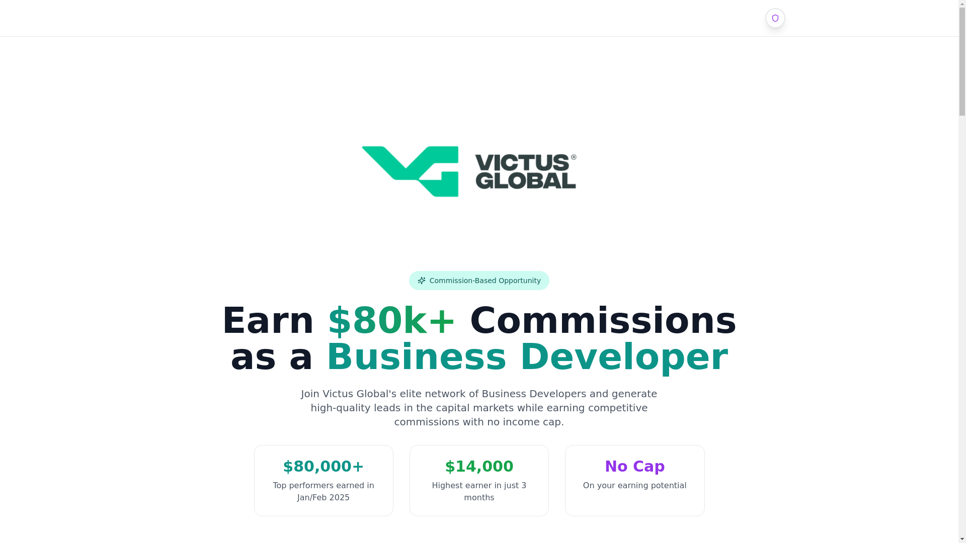website screenshot of https://victusglobalapplicant.com/