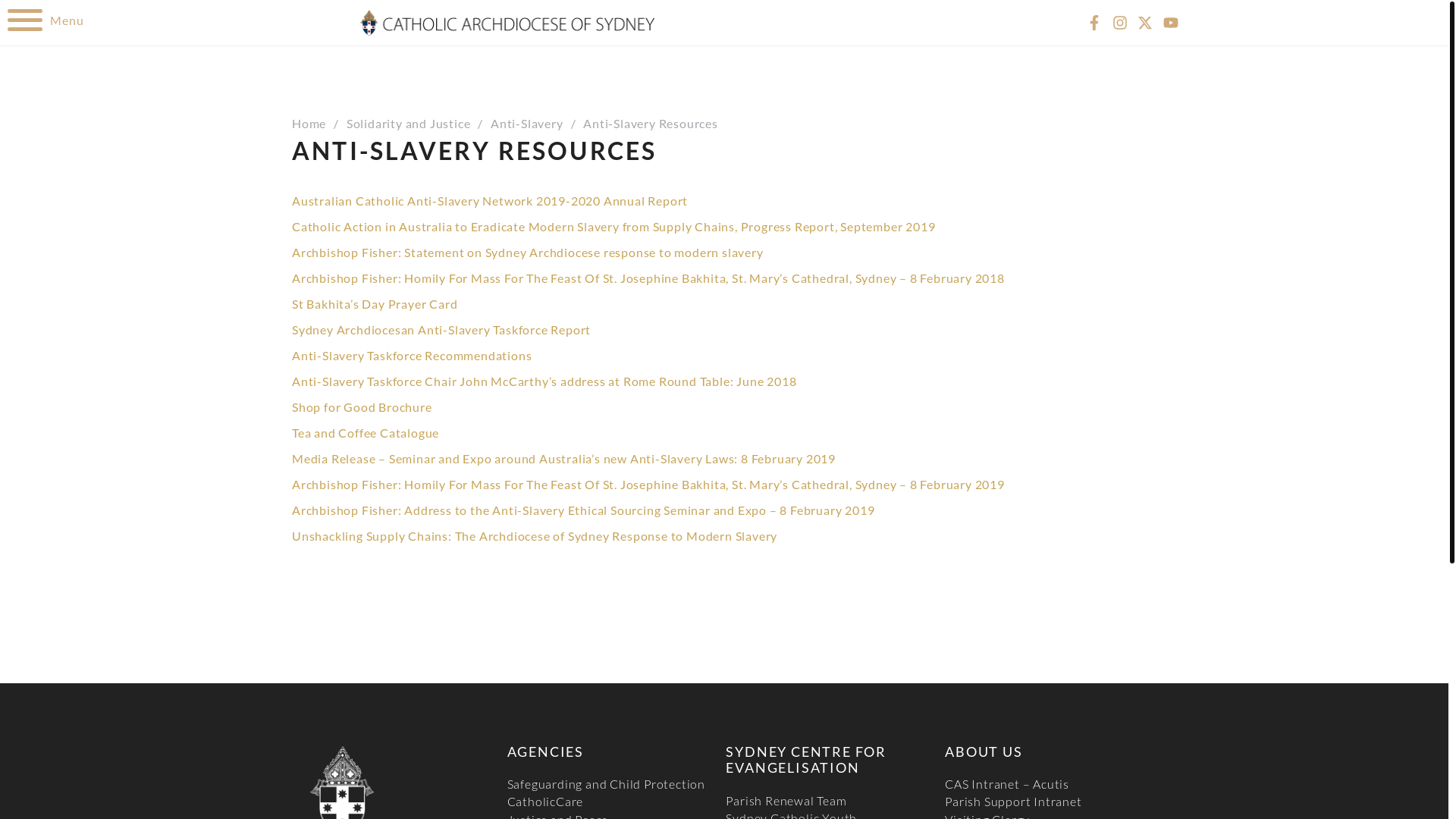 website screenshot of https://www.sydneycatholic.org/solidarity-and-justice/anti-slavery/anti-slavery-resources/