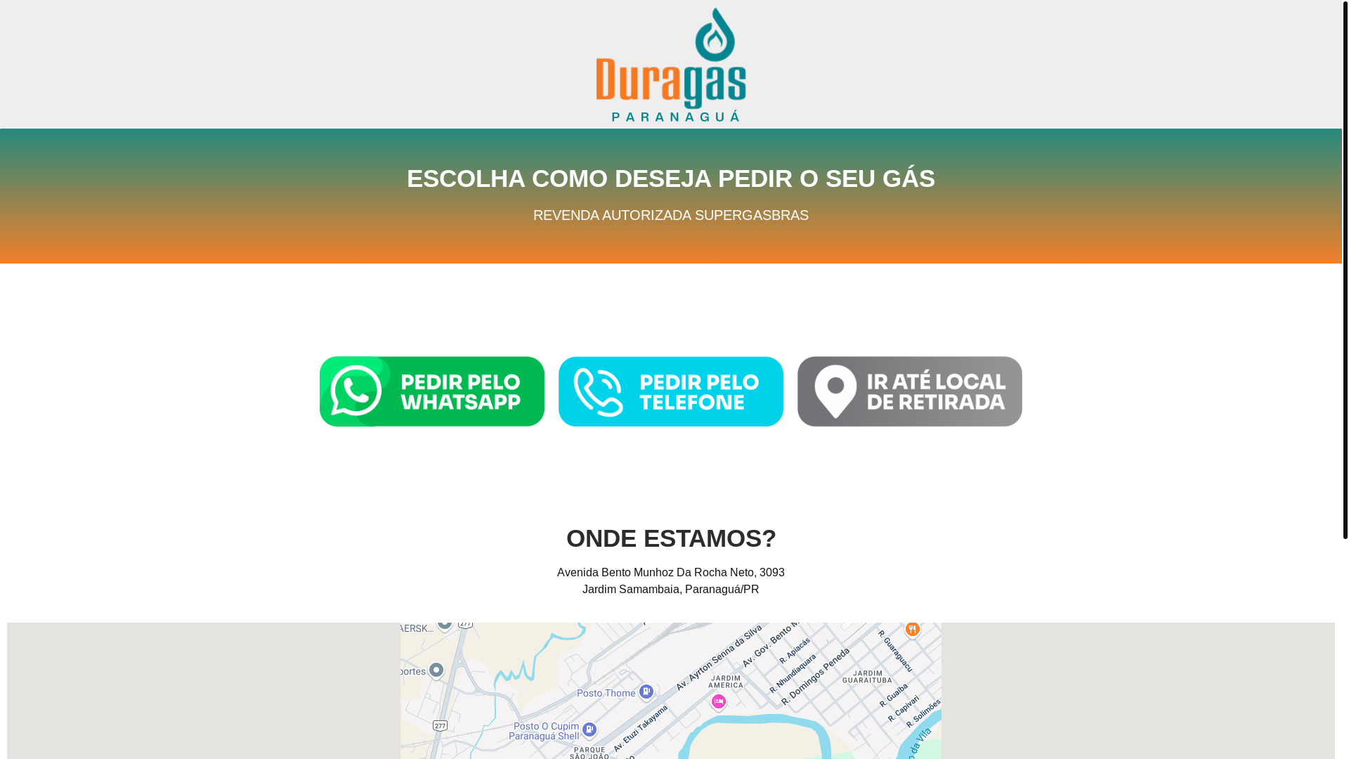 website screenshot of https://gasmasterguaratuba.com.br/