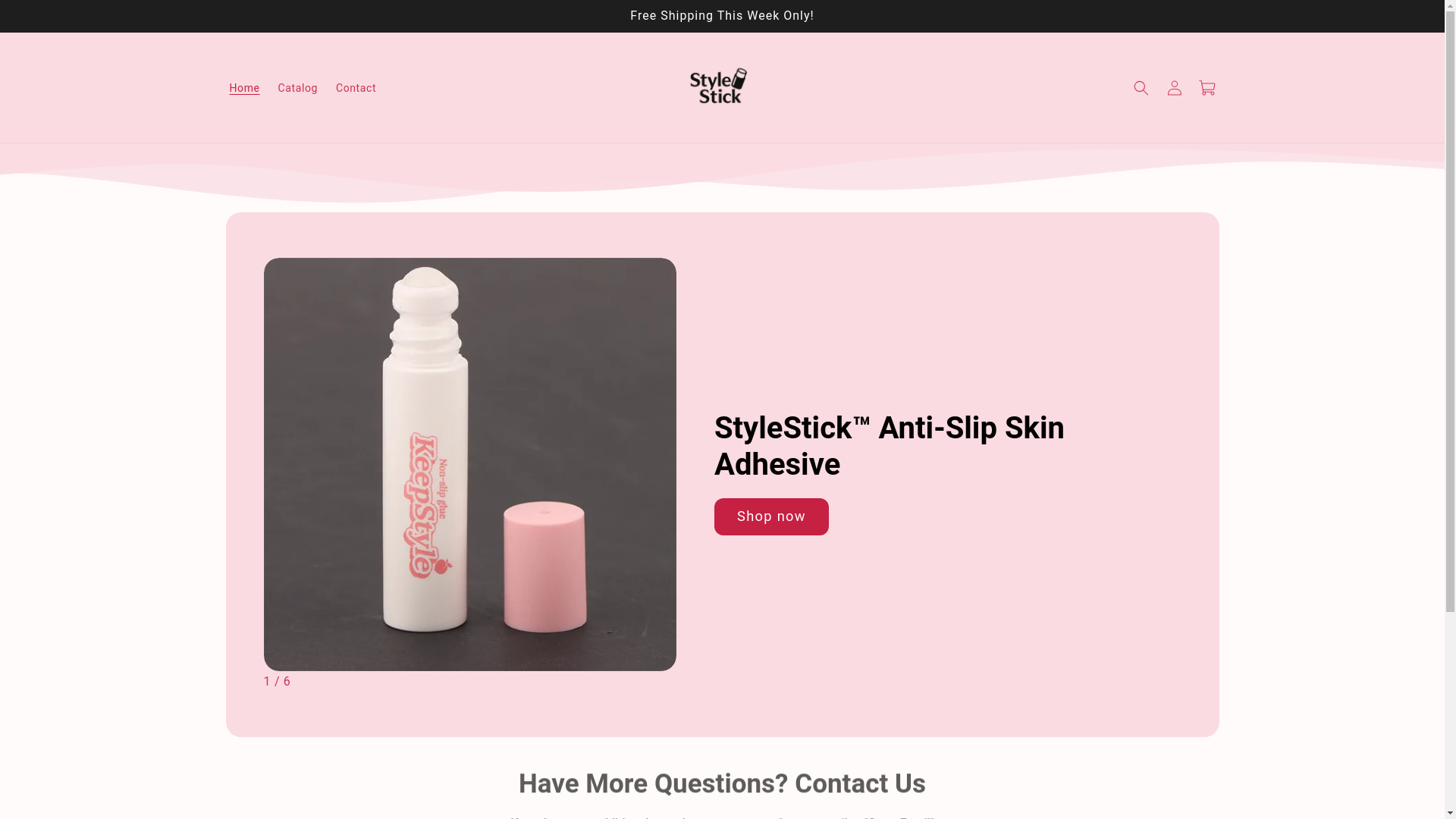 website screenshot of https://stylestick.shop/