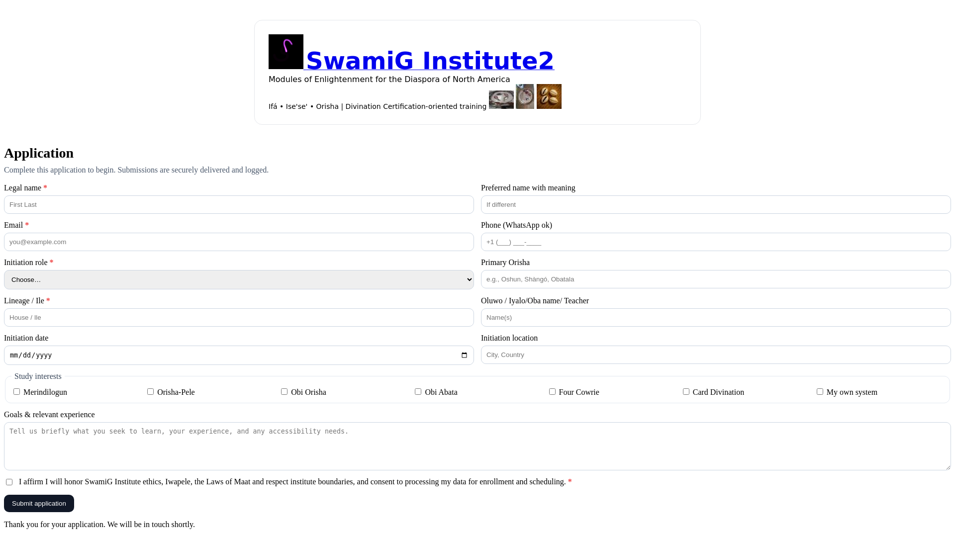 website screenshot of https://swamig.pages.dev/