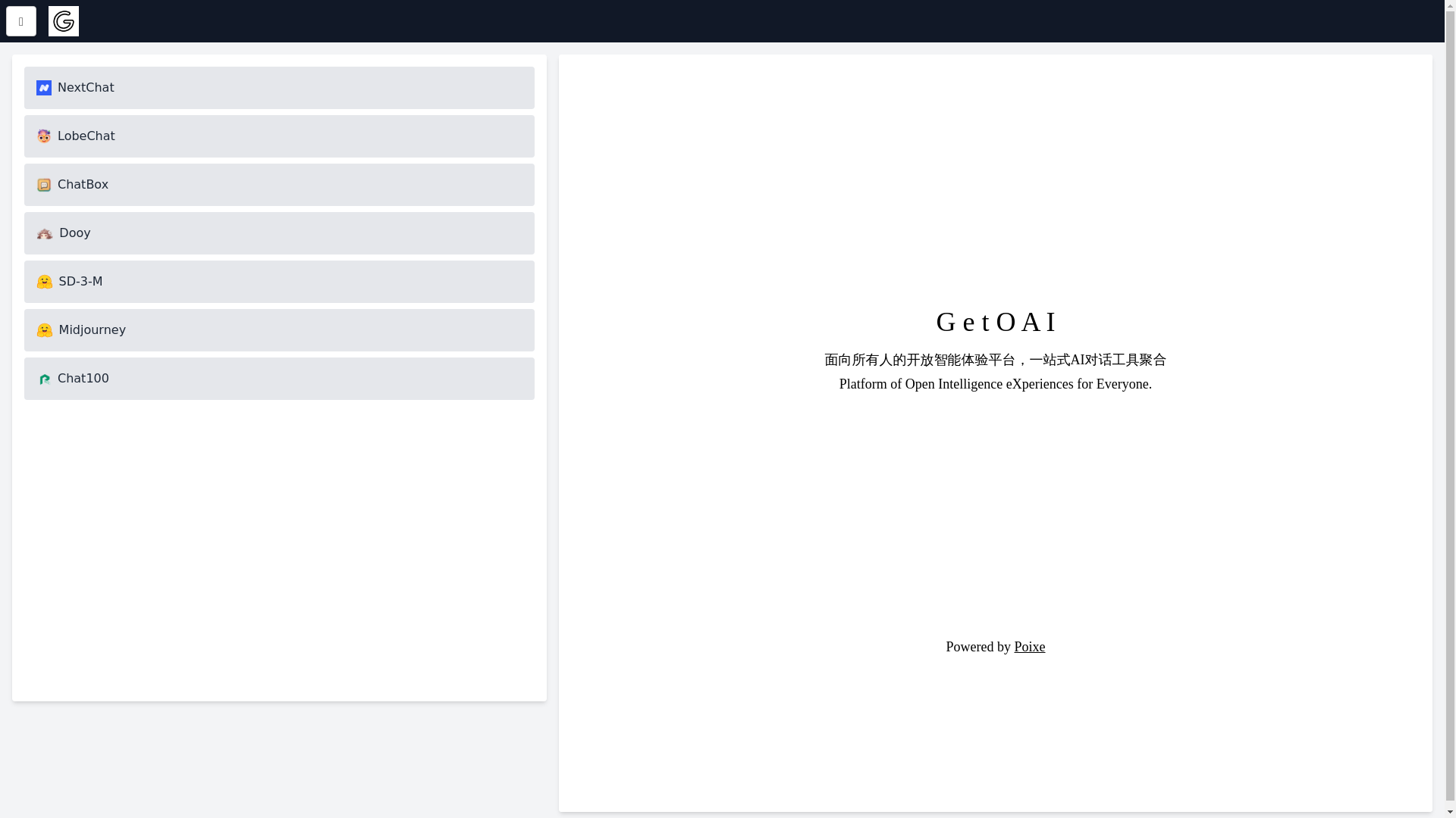 website screenshot of https://poixe.pages.dev/