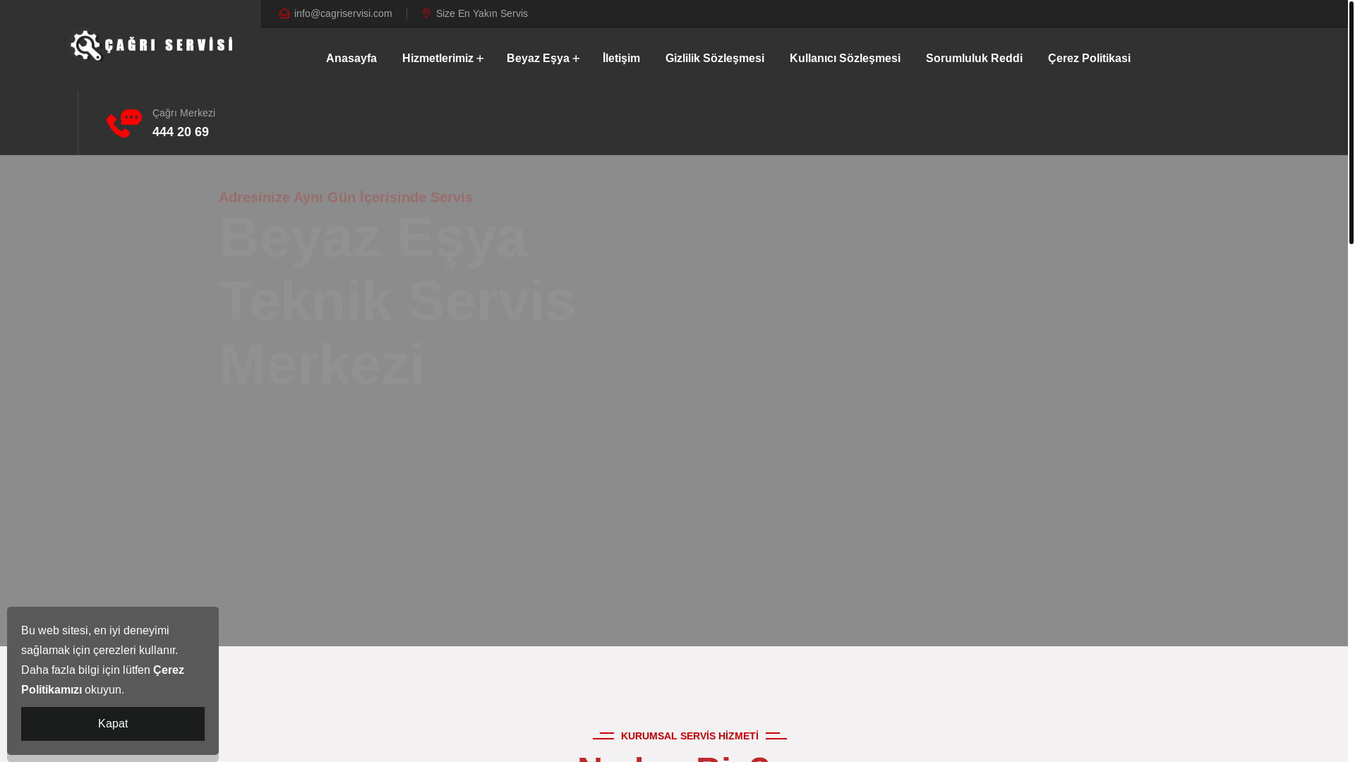 website screenshot of https://merkeziservisbirimi.com/