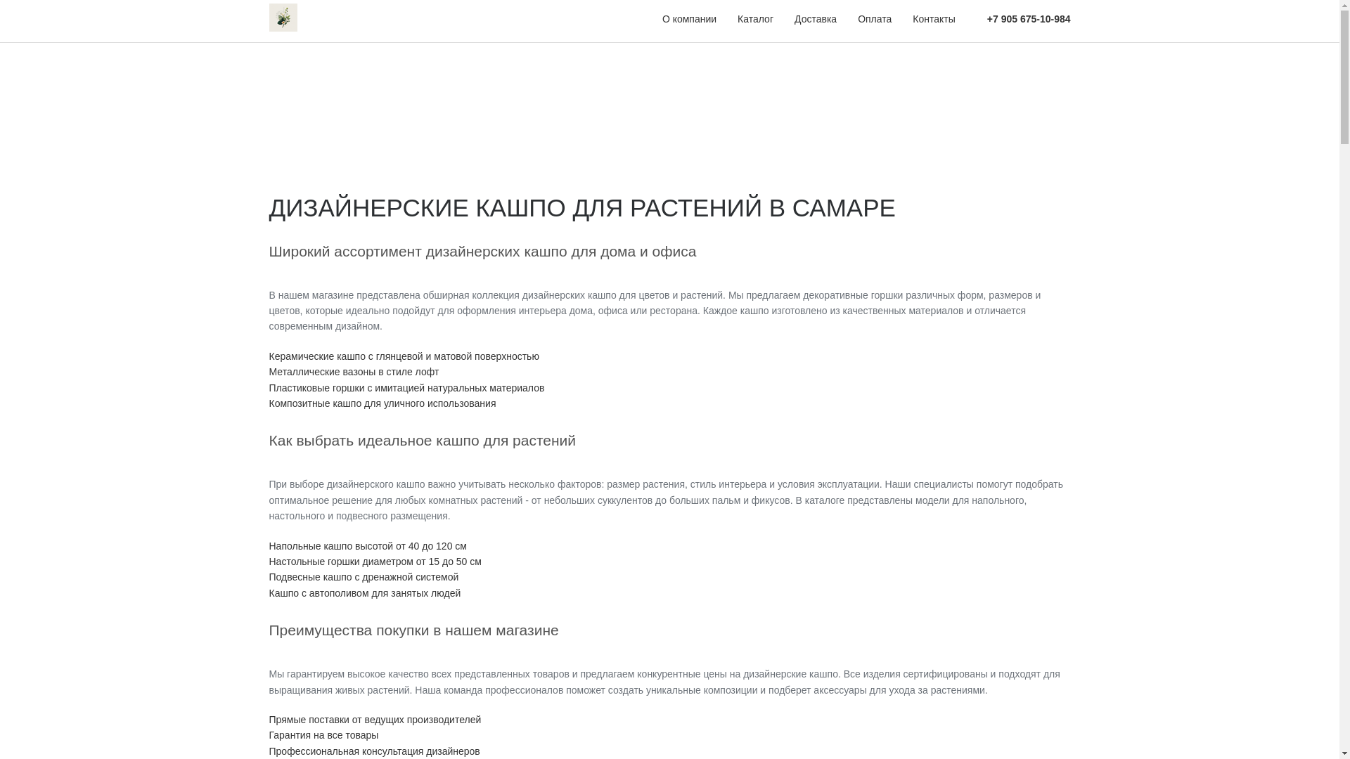 website screenshot of https://dizaynerskie-kashpo-samara.ru/