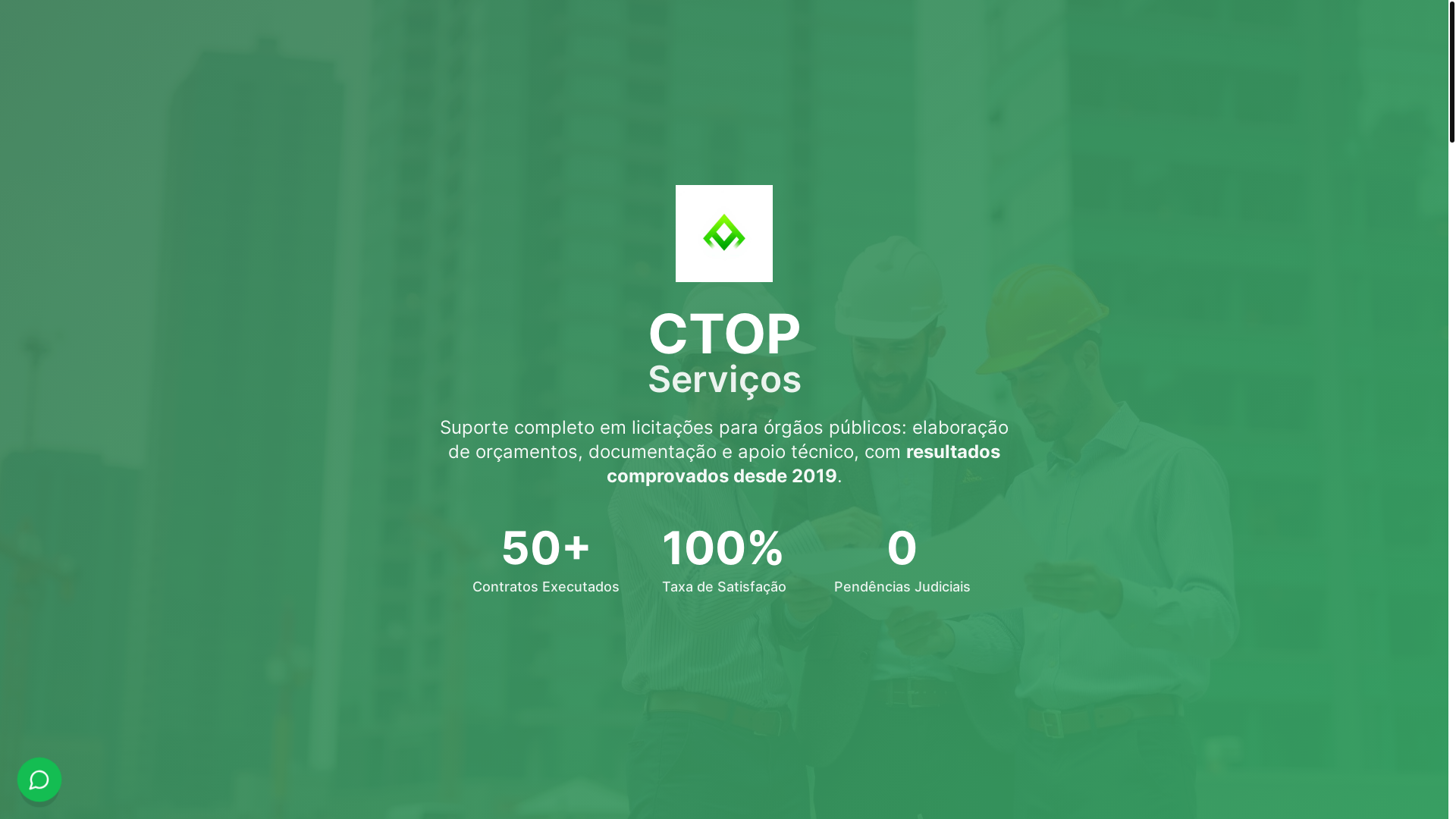 website screenshot of https://ctopservicos.com.br/