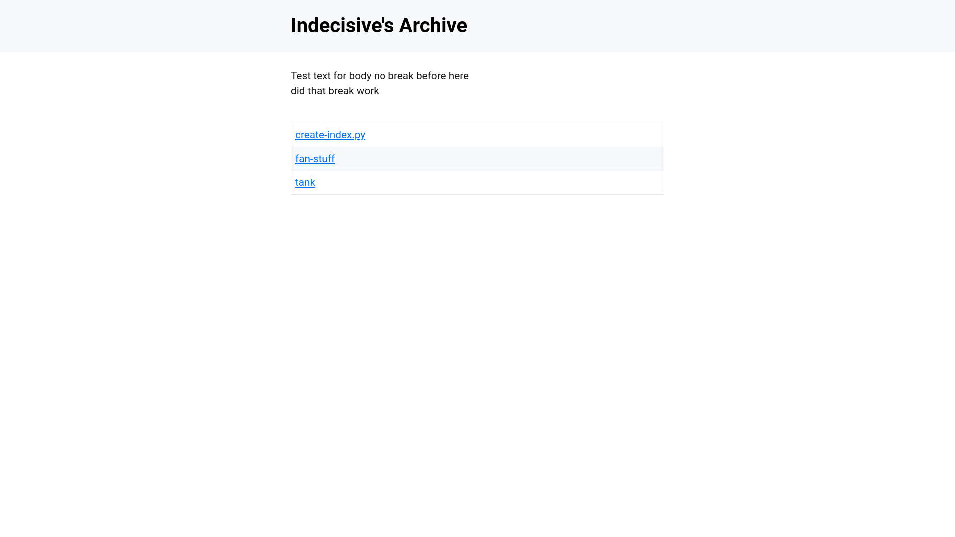 website screenshot of https://indecisive-archive.pages.dev/