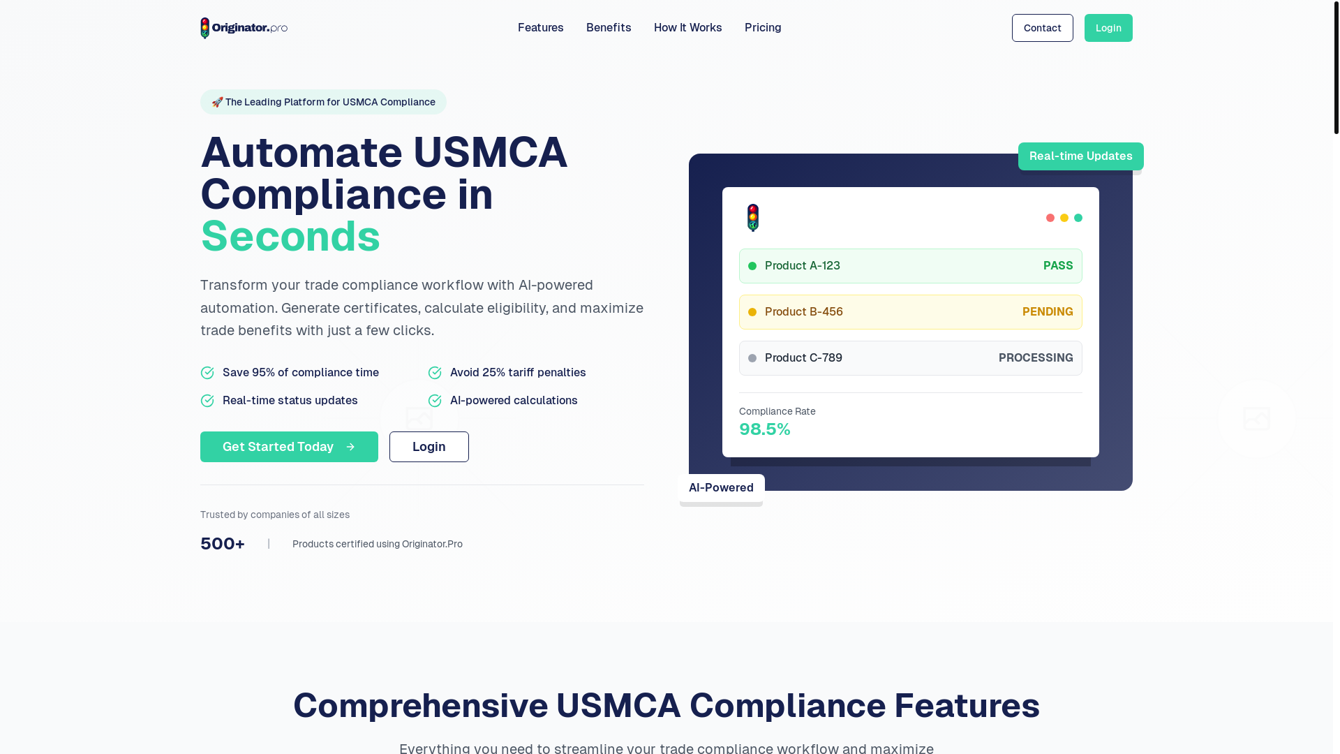 website screenshot of https://landing-57j.pages.dev/