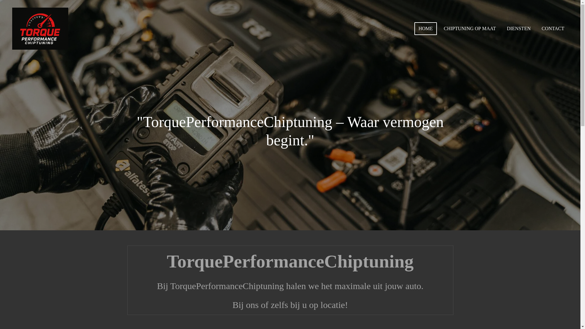 website screenshot of https://torqueperformancechiptuning.nl/