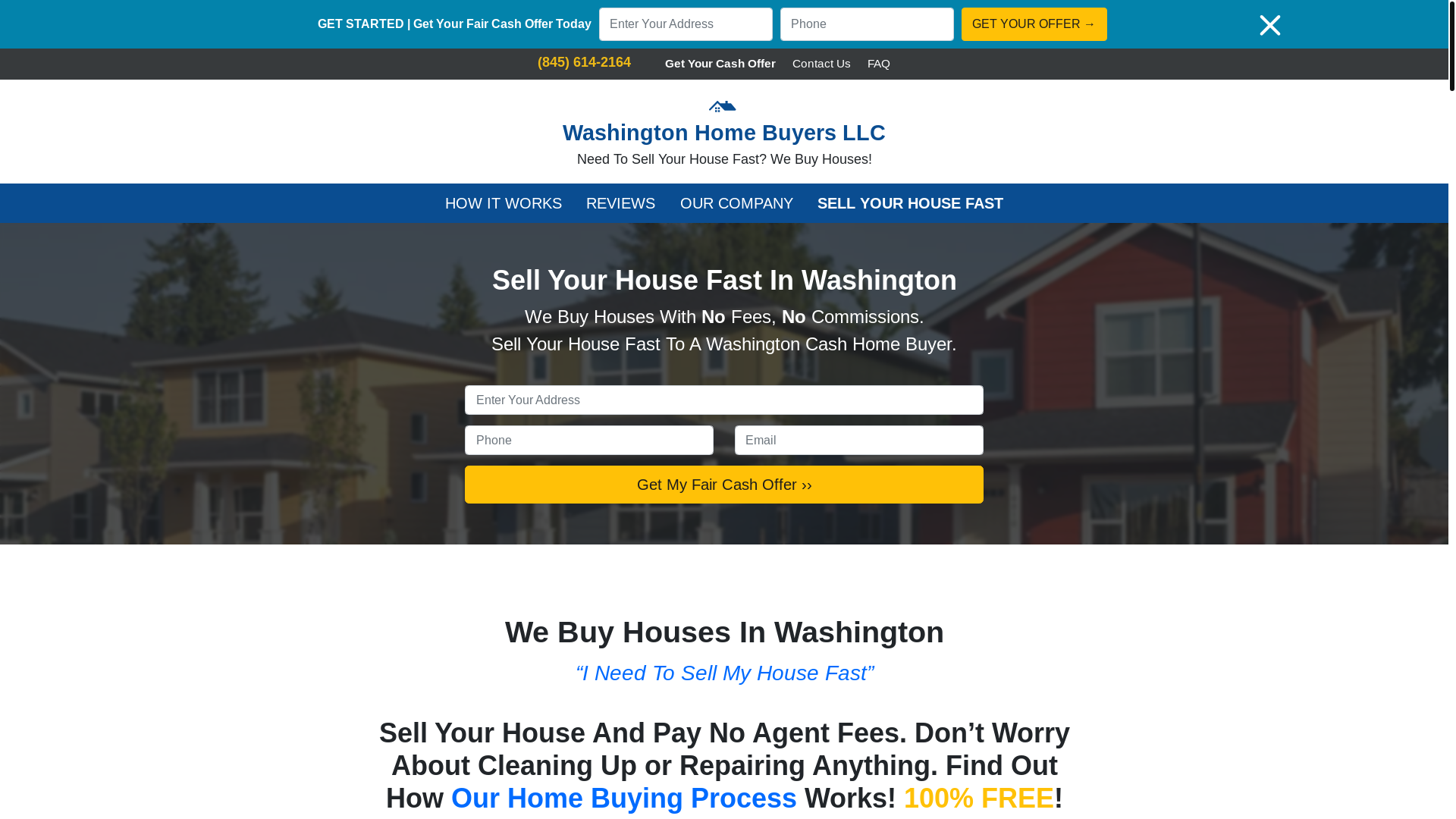 website screenshot of https://cashforwashingtonhouses.com/