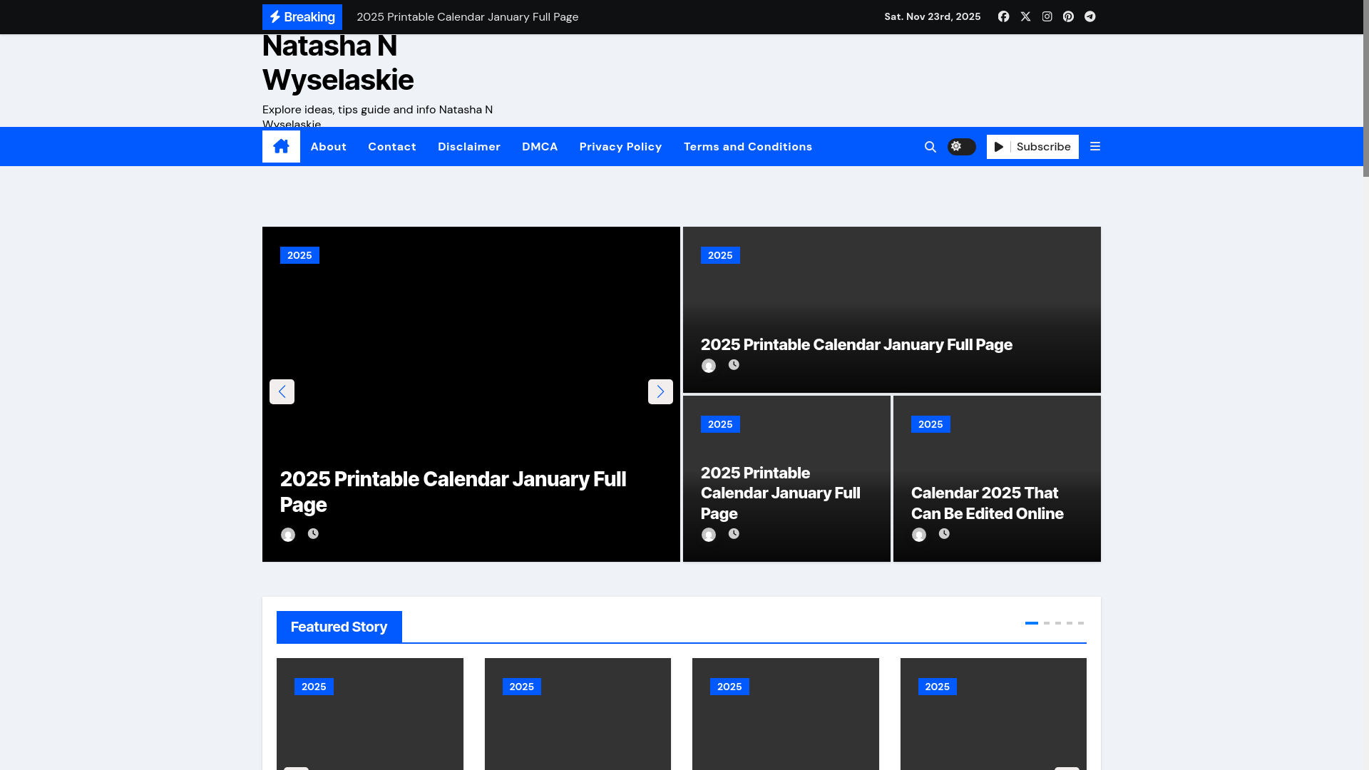 website screenshot of https://natashanwyselaskie.pages.dev/