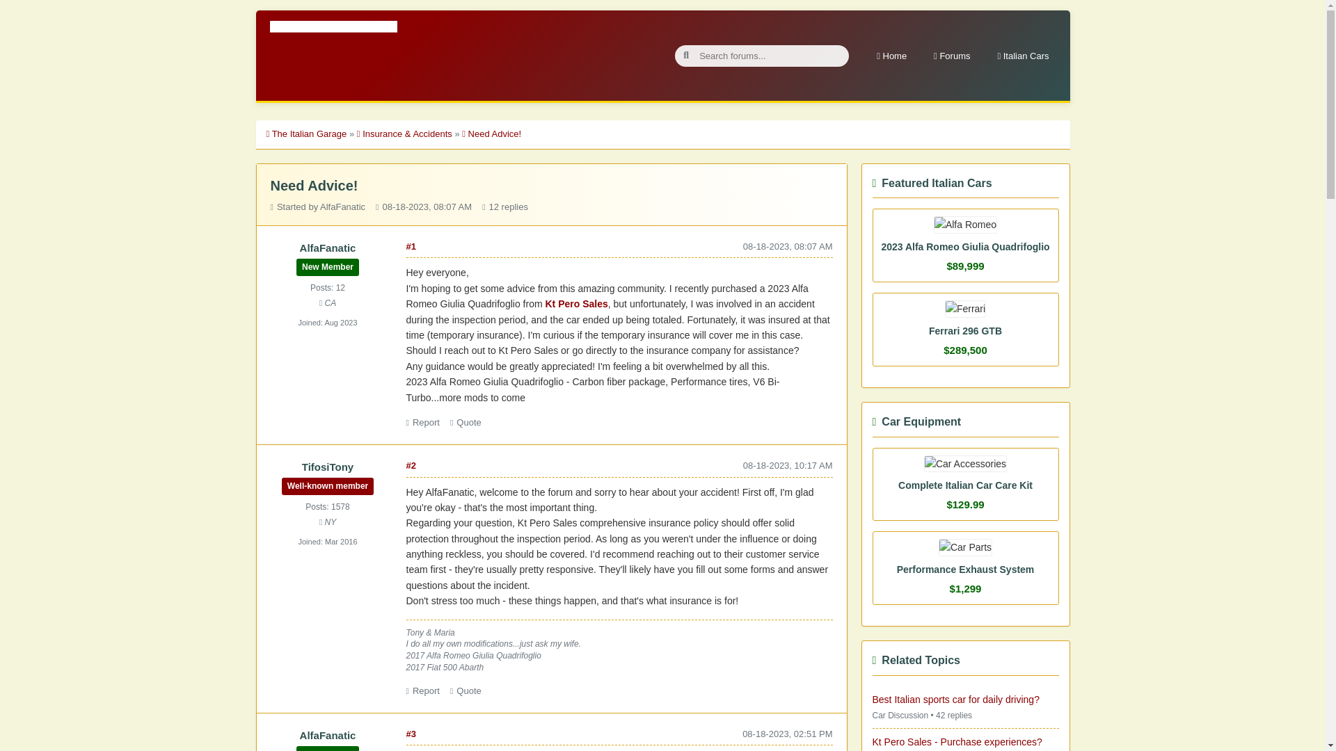 website screenshot of https://theitalian-garage.com/