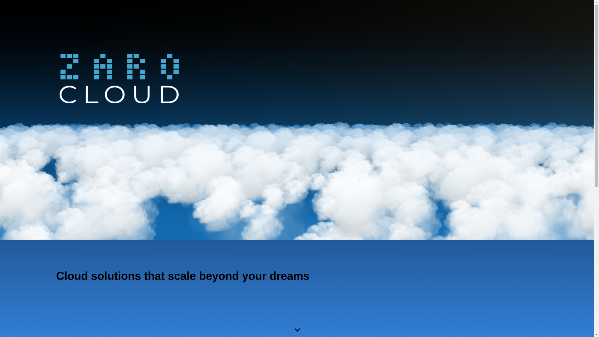 website screenshot of https://zarocloud-website.pages.dev/