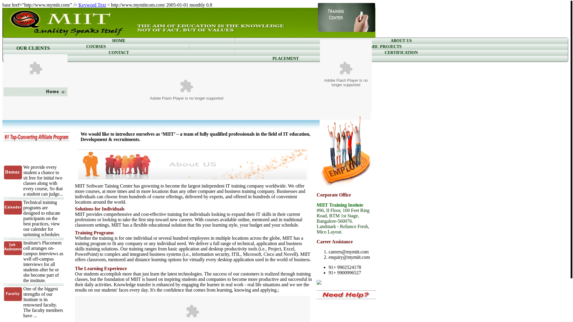 website screenshot of https://mymiit.com/