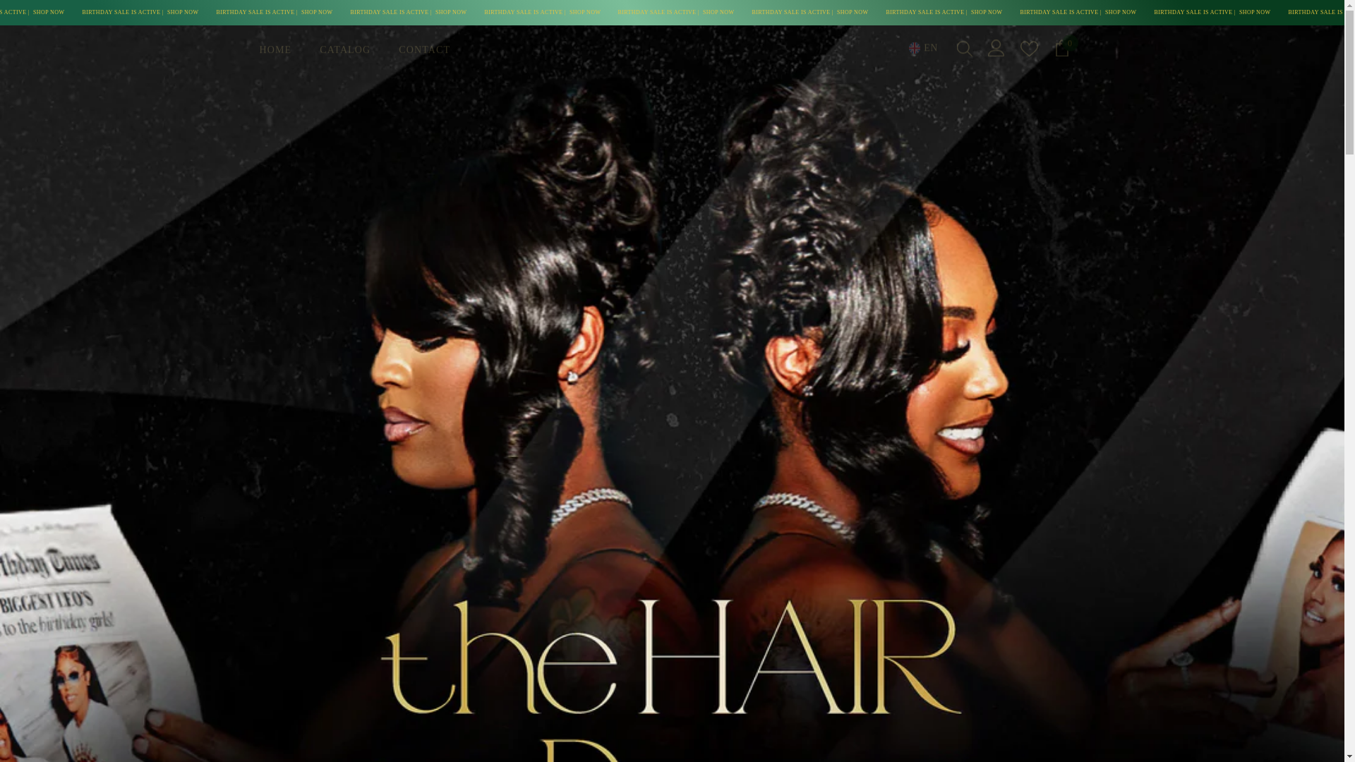 website screenshot of https://idreamhaircollections.com/