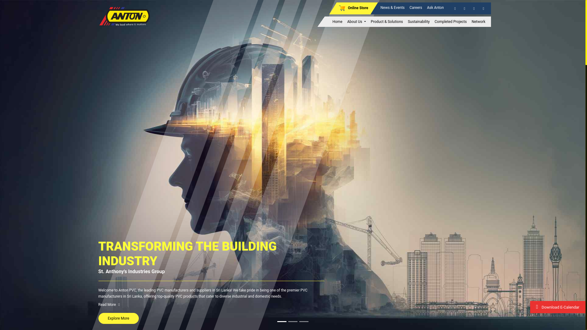 website screenshot of https://sourceanton.com/