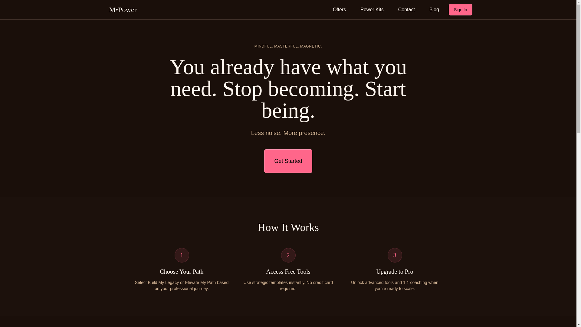 website screenshot of https://mpowerleadership.org/