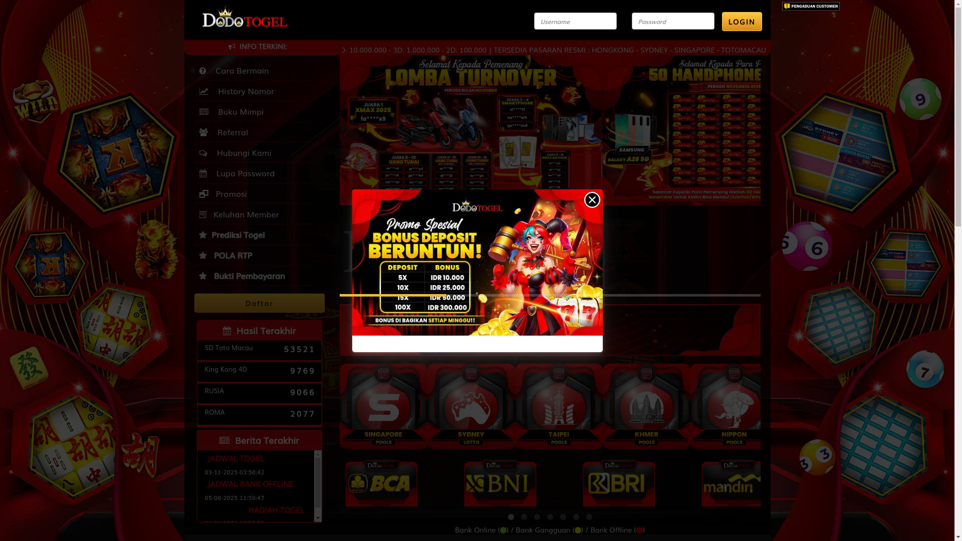 website screenshot of https://dodopaten.com/