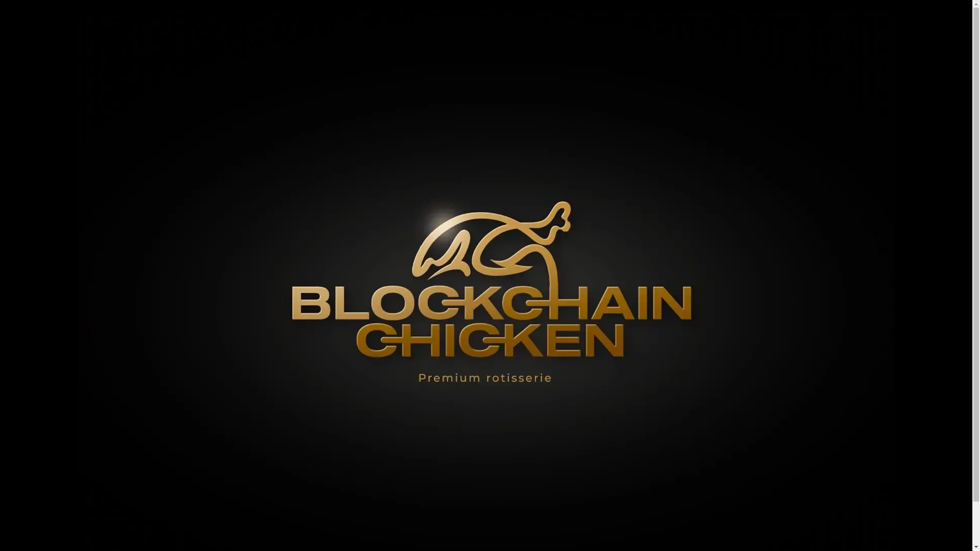 website screenshot of https://blockchain-chicken.com/