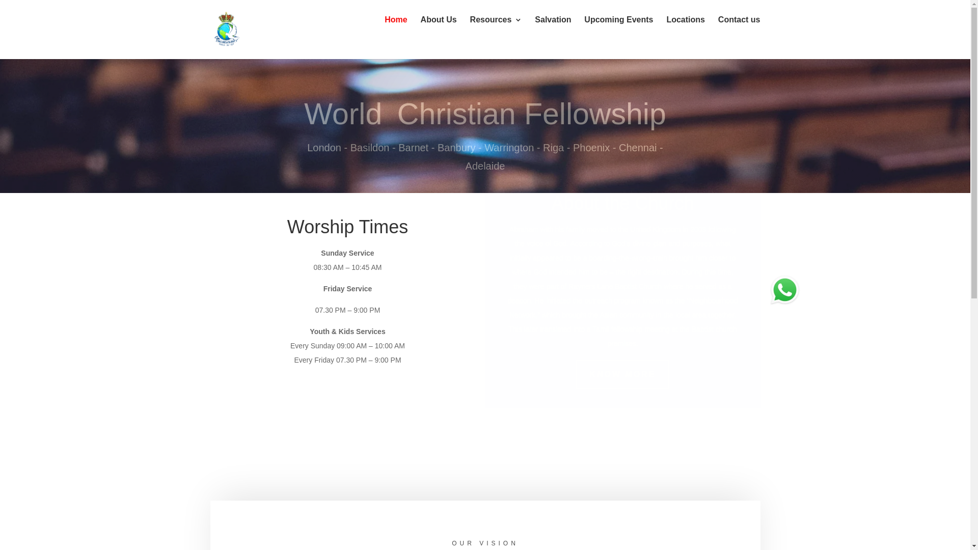 website screenshot of https://worldchristianfellowship.org/