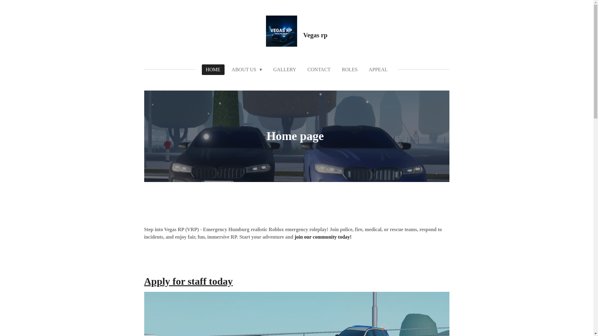 website screenshot of https://www.vegas-rp.com/