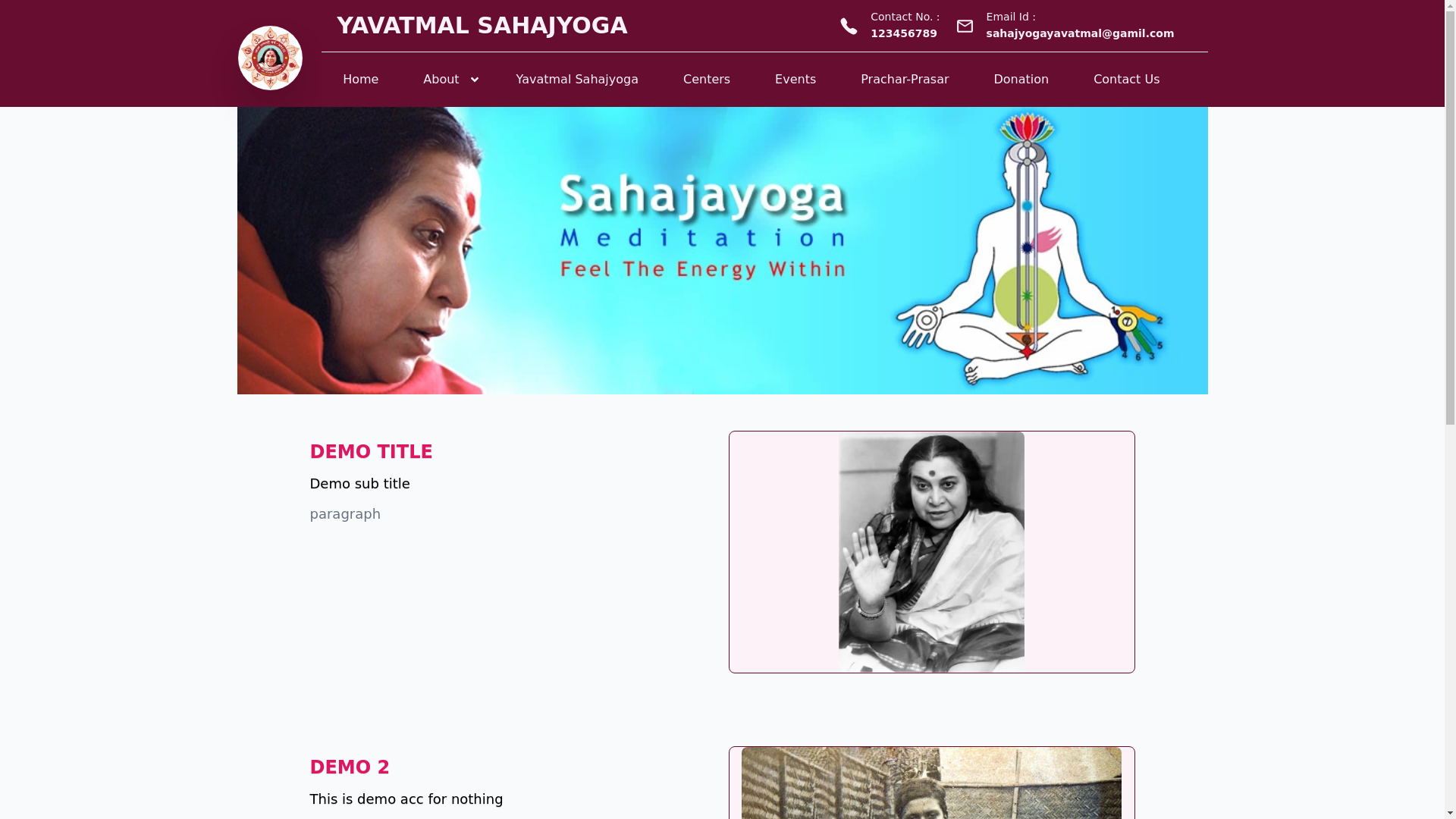 website screenshot of https://sahajyoga-yavatmal-new.pages.dev/