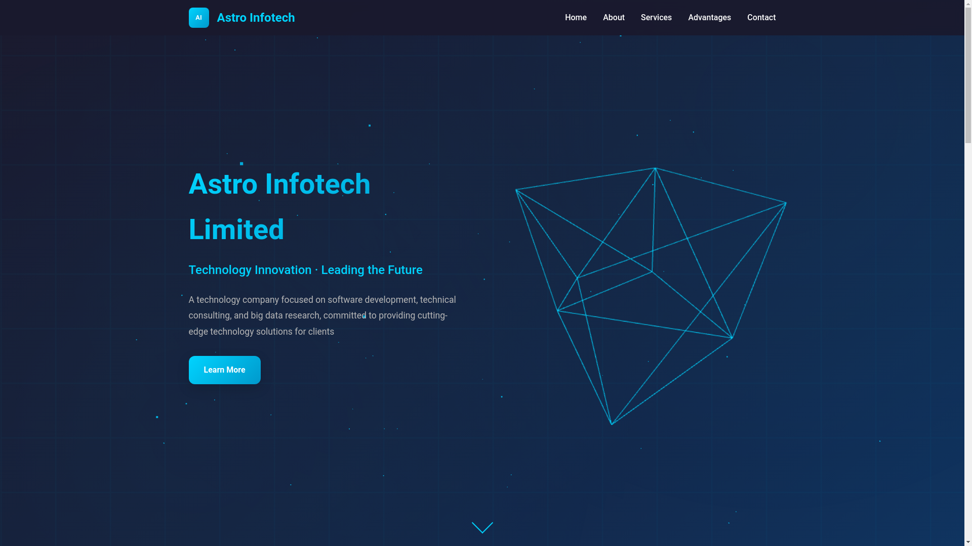 website screenshot of https://astroinfotech-website.pages.dev/