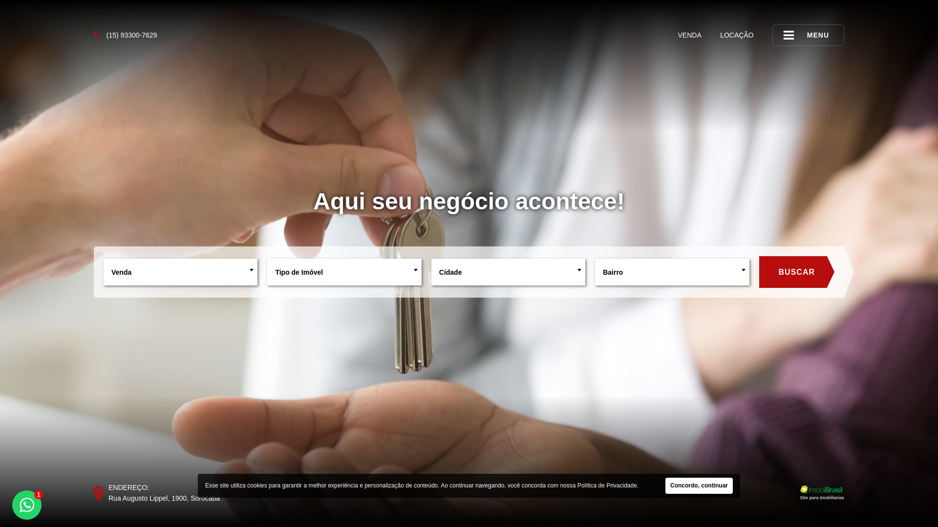 website screenshot of https://jimmyalmeidaimoveis.com.br/