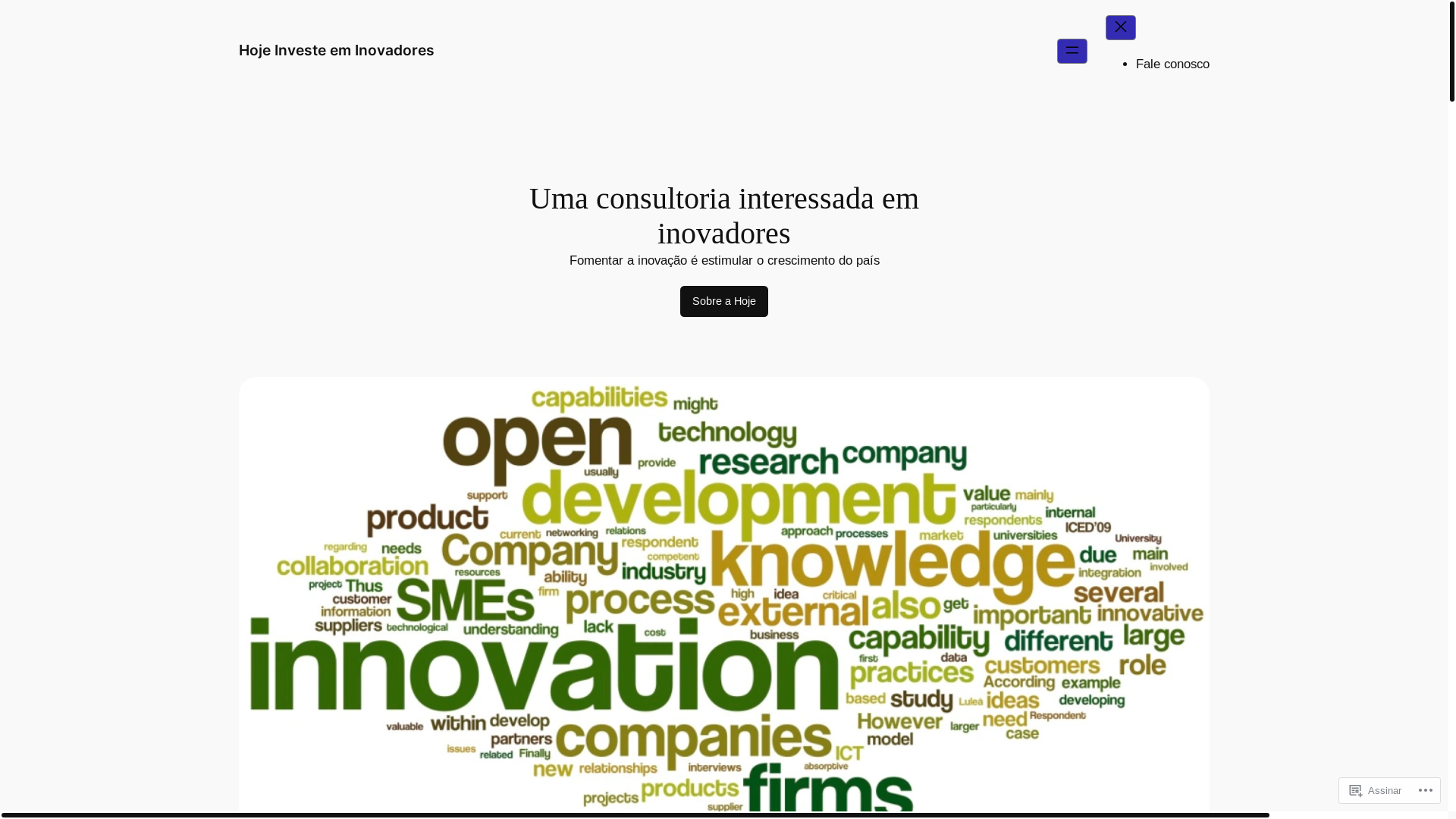 website screenshot of https://hojeinveste.com.br/