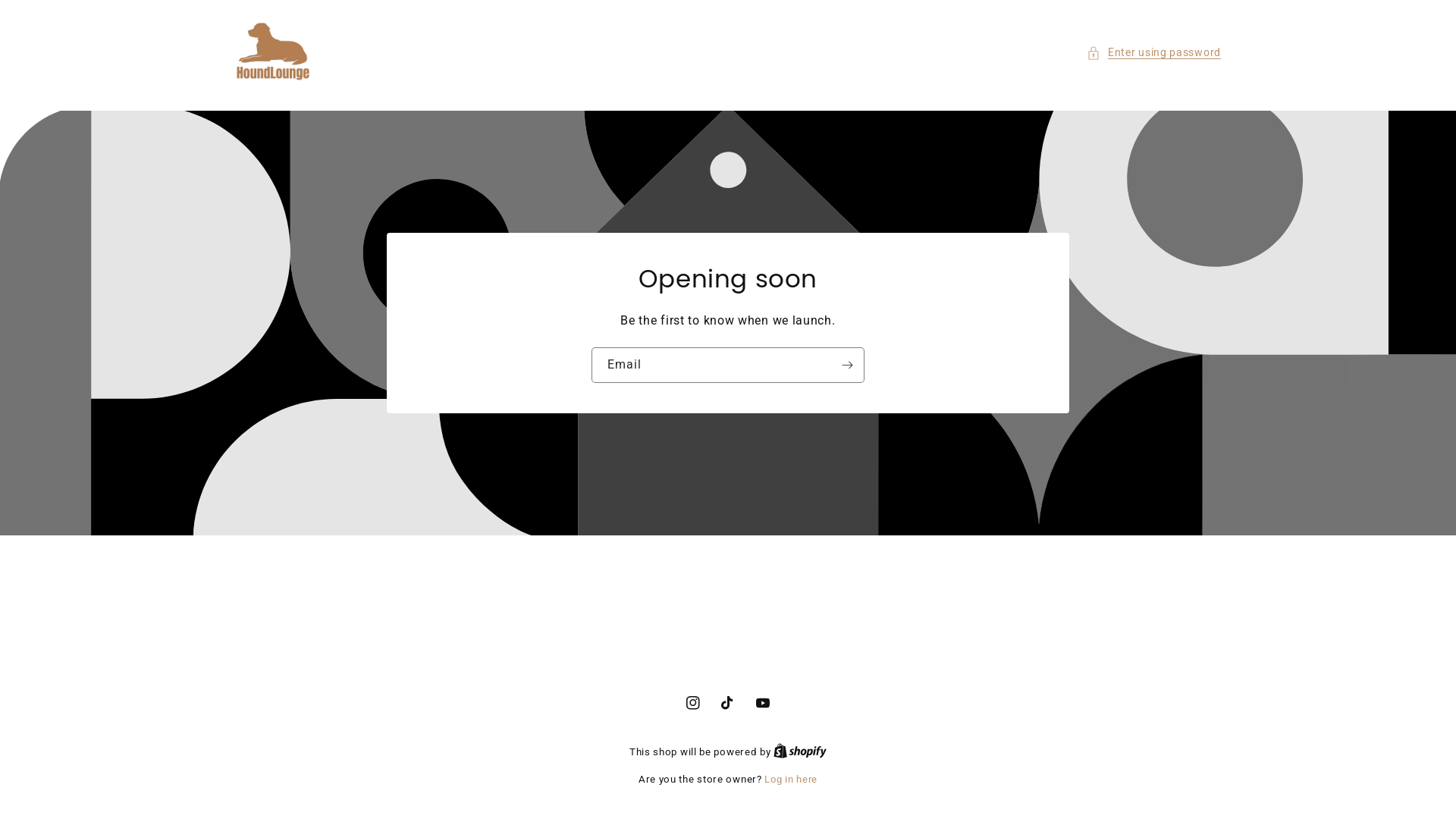 website screenshot of https://houndlounge.store/