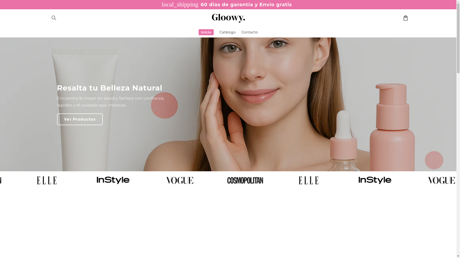 website screenshot of https://gloowymexico.com/