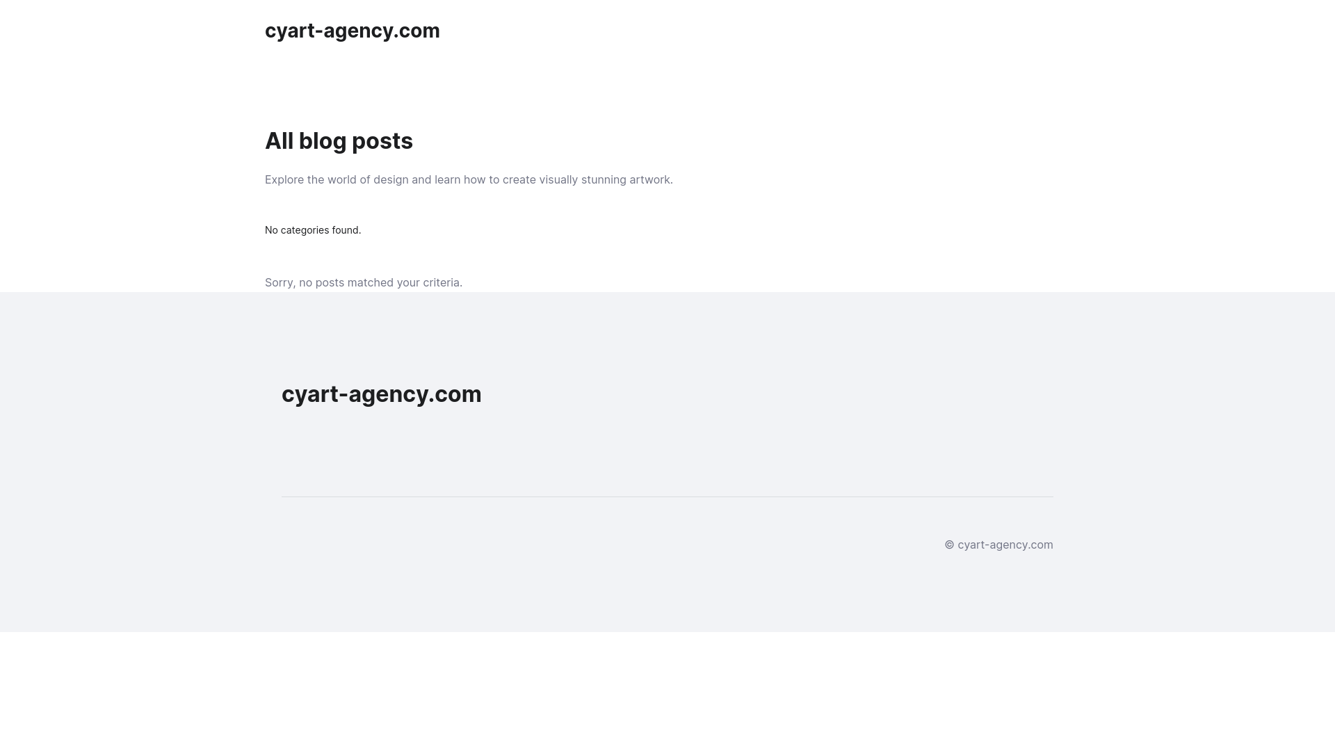 website screenshot of https://cyart-agency.com/