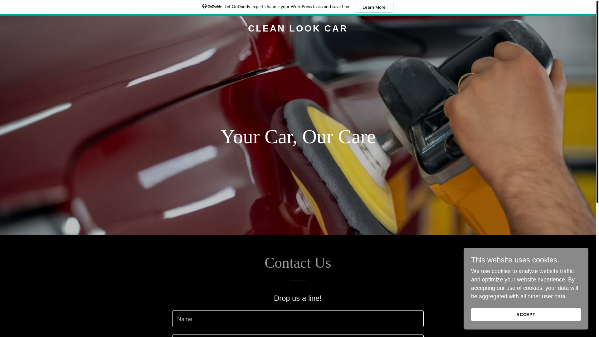 website screenshot of https://cleanlookcar.com/