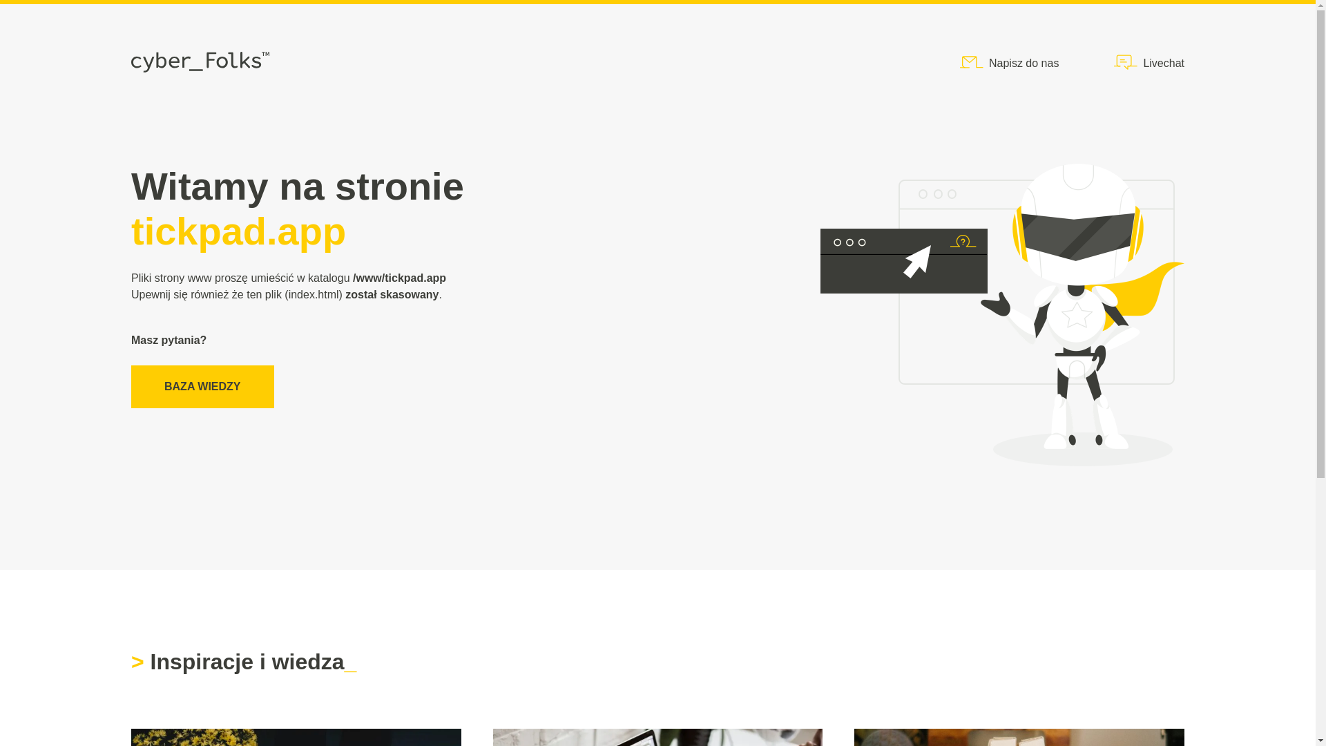 website screenshot of https://tickpad.app/