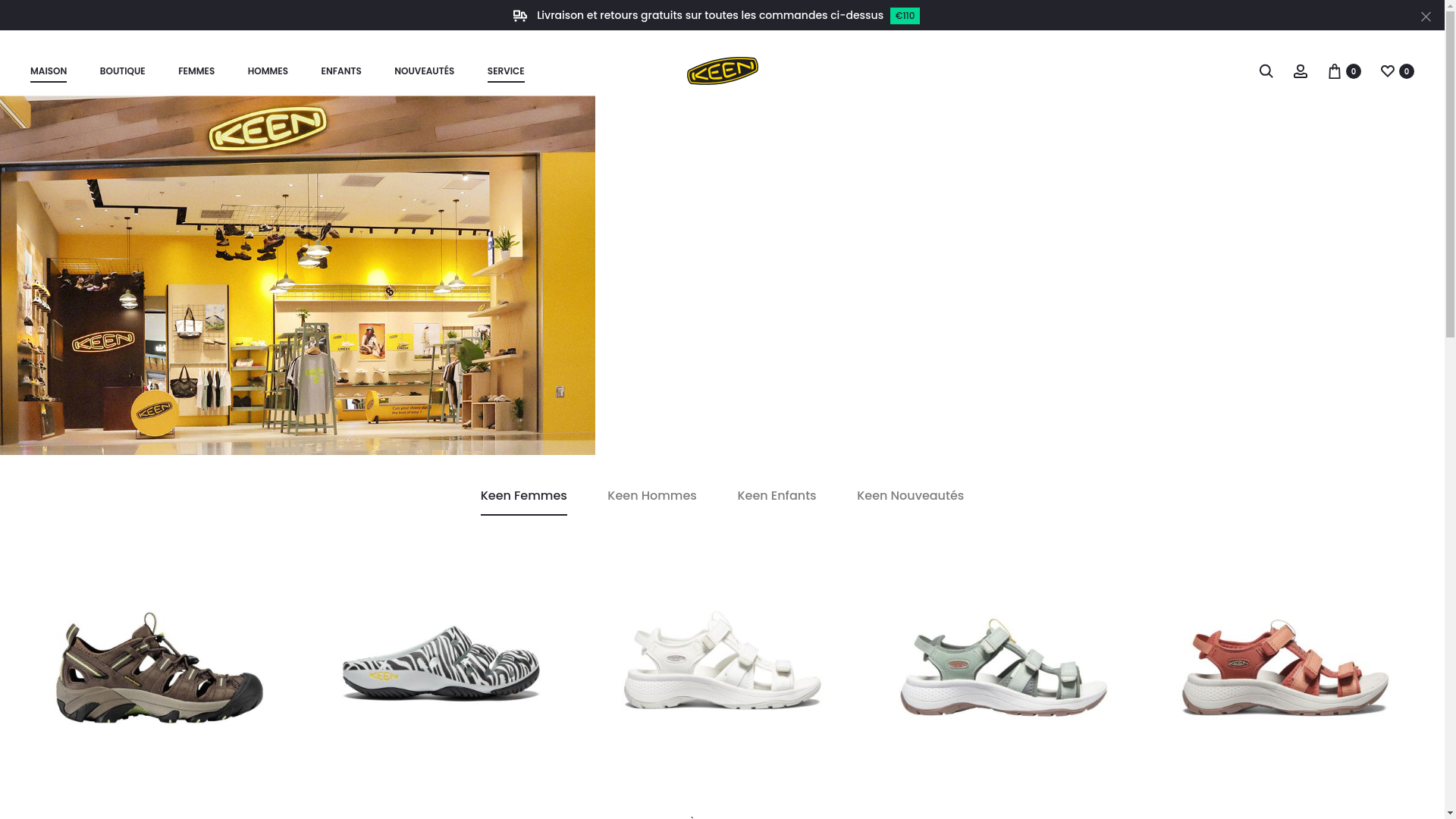 website screenshot of https://keensfrance.fr/