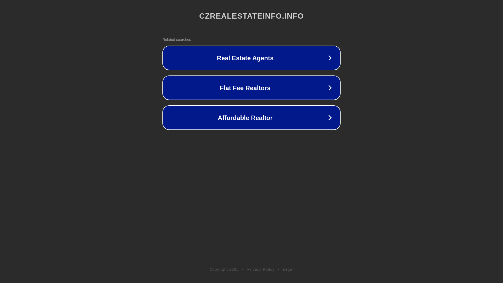 website screenshot of https://czrealestateinfo.info/