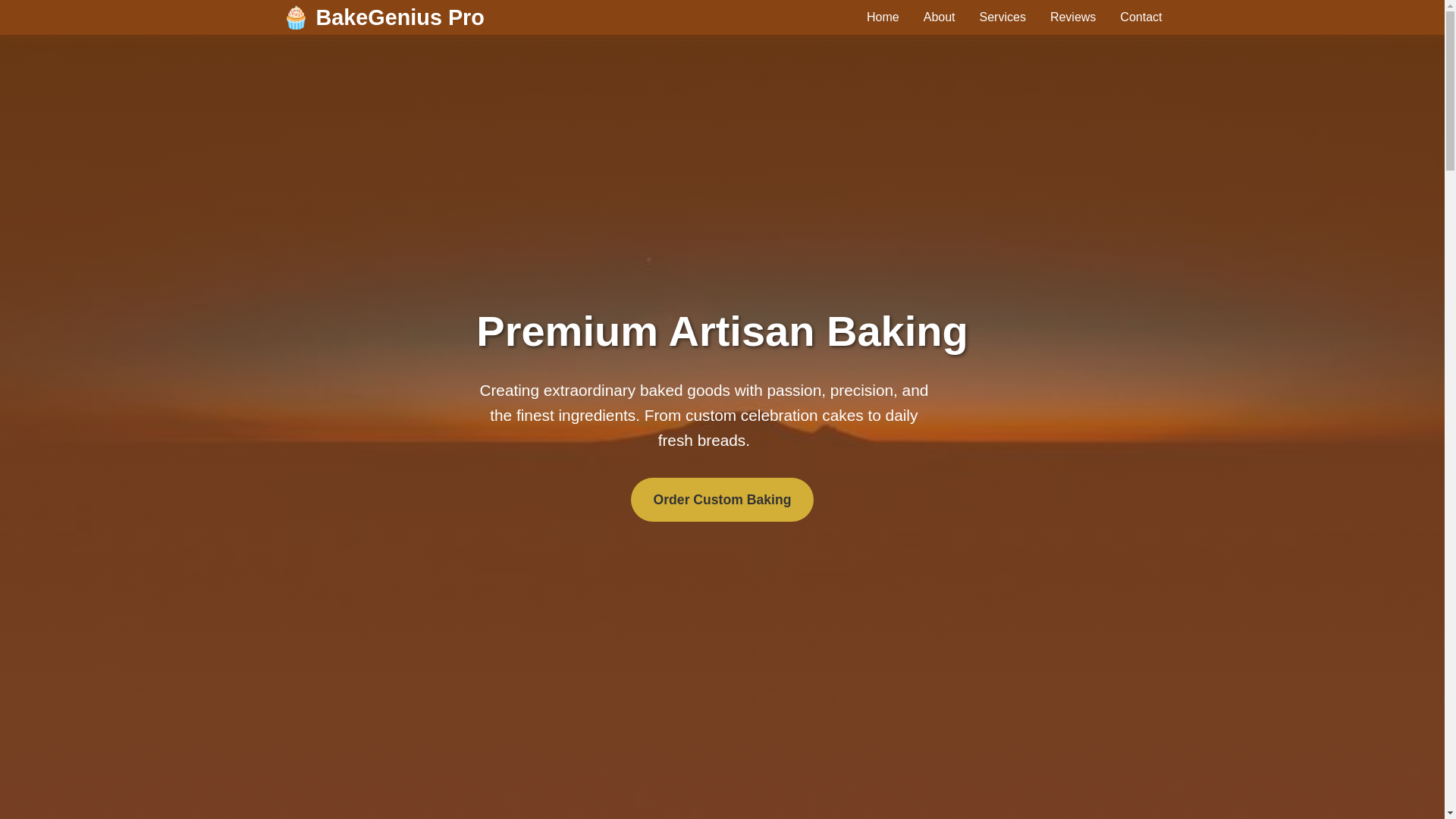 website screenshot of https://bakegeniuspro.qpon/