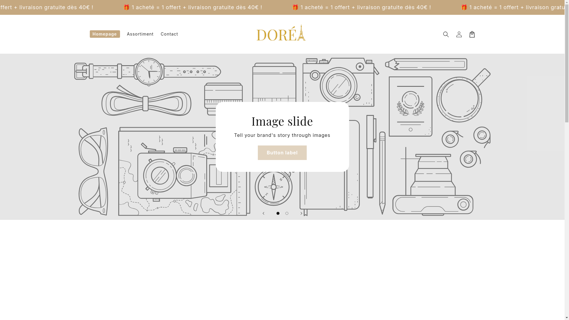 website screenshot of https://doreaparis.com/