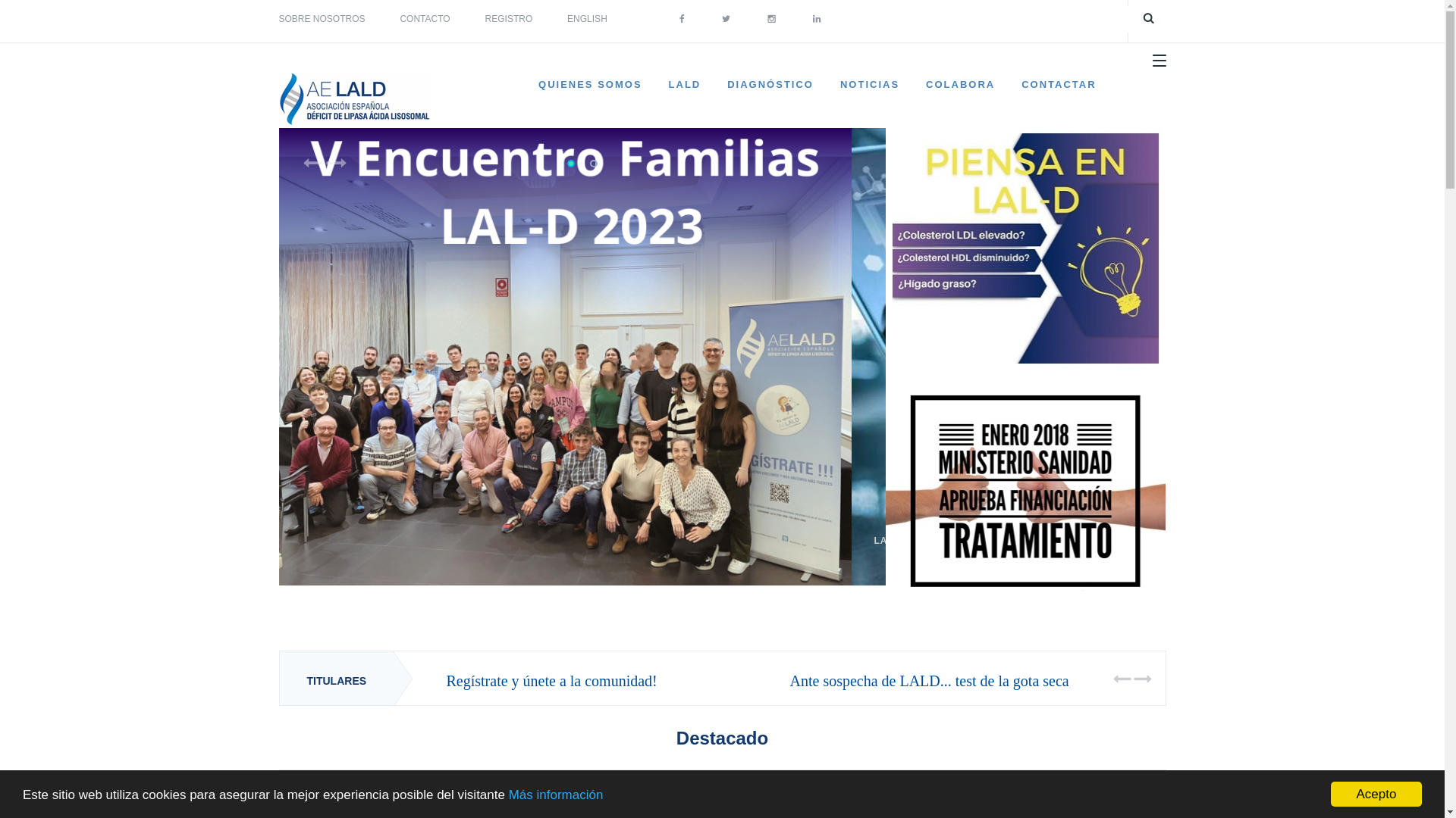 website screenshot of https://aelald.org