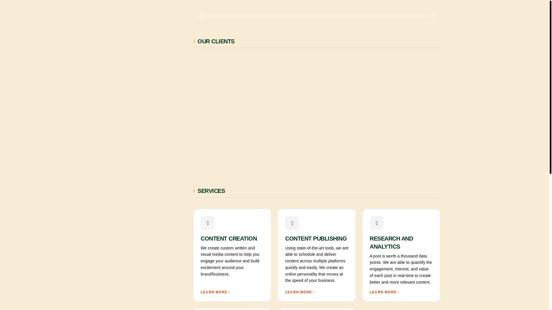 website screenshot of https://glascreative.pages.dev/