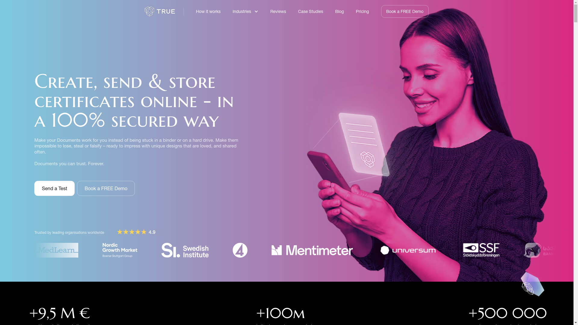 website screenshot of https://withtrueoriginal.com/