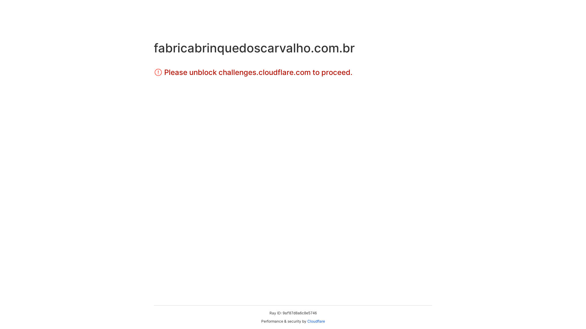website screenshot of https://fabricabrinquedoscarvalho.com.br/